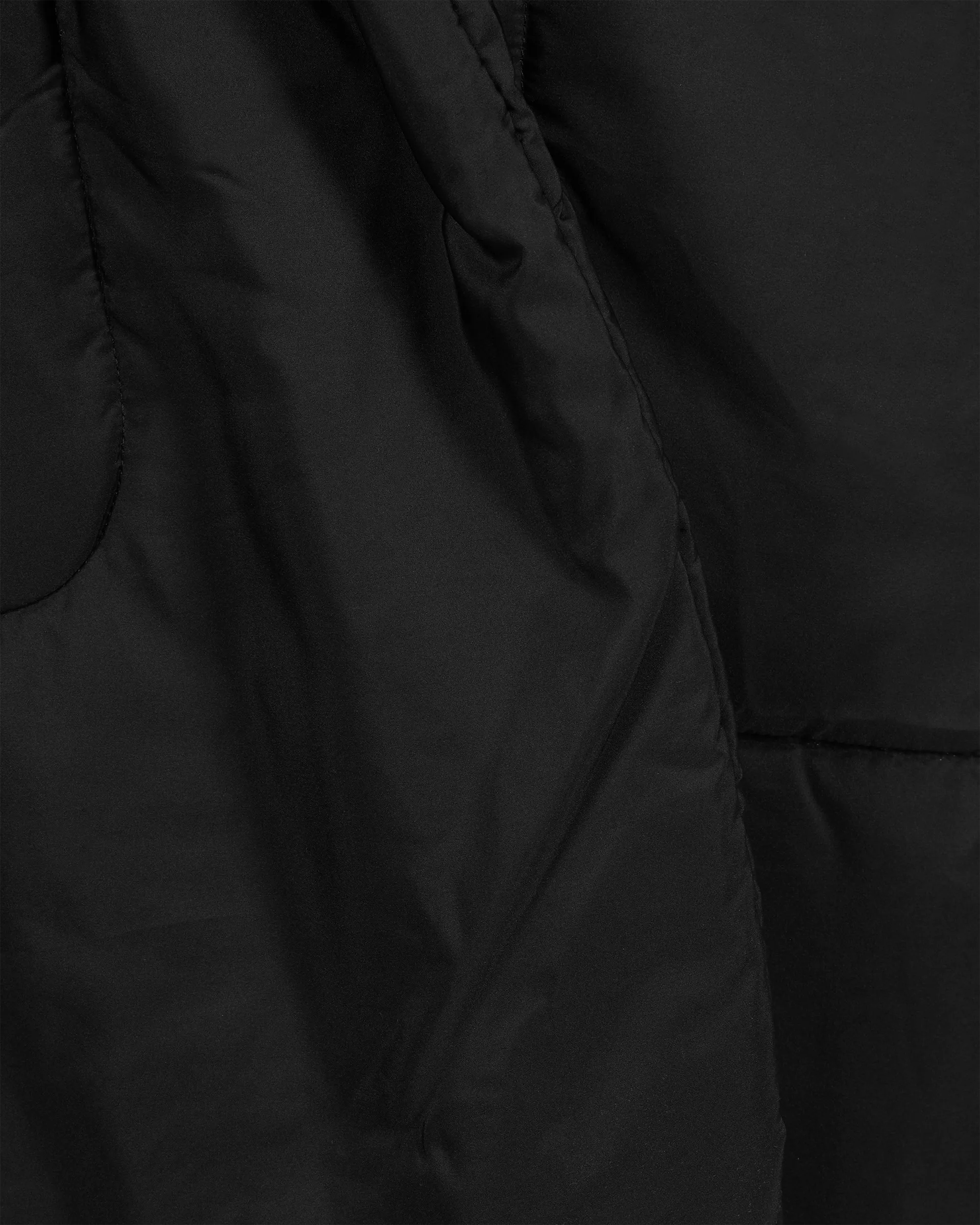 Black Polyester Norma Kamali Sleeping Bag Coat by Norma Kamali | DIHSAN