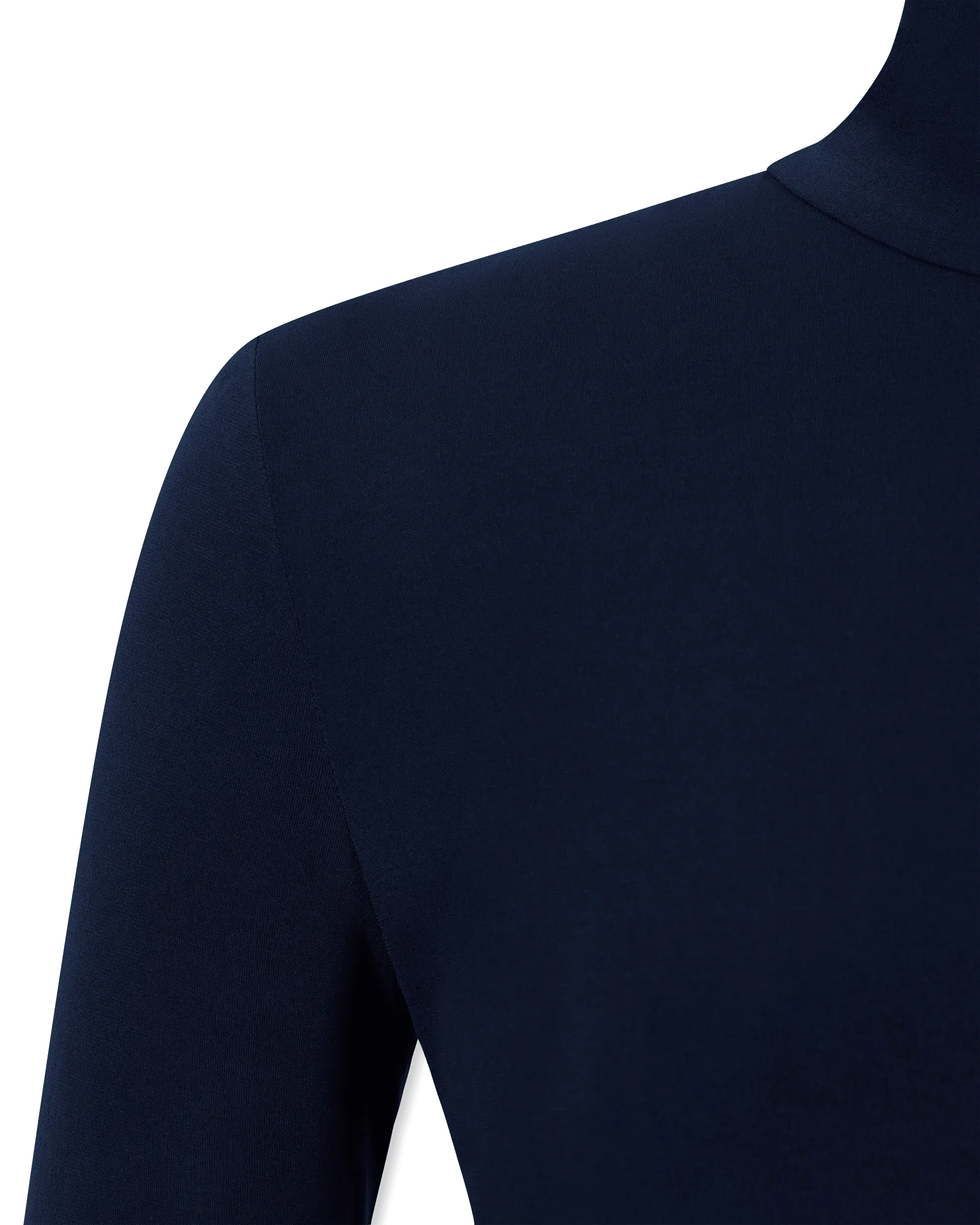 Slim Fit Long Sleeve Turtle Top - DIHSAN