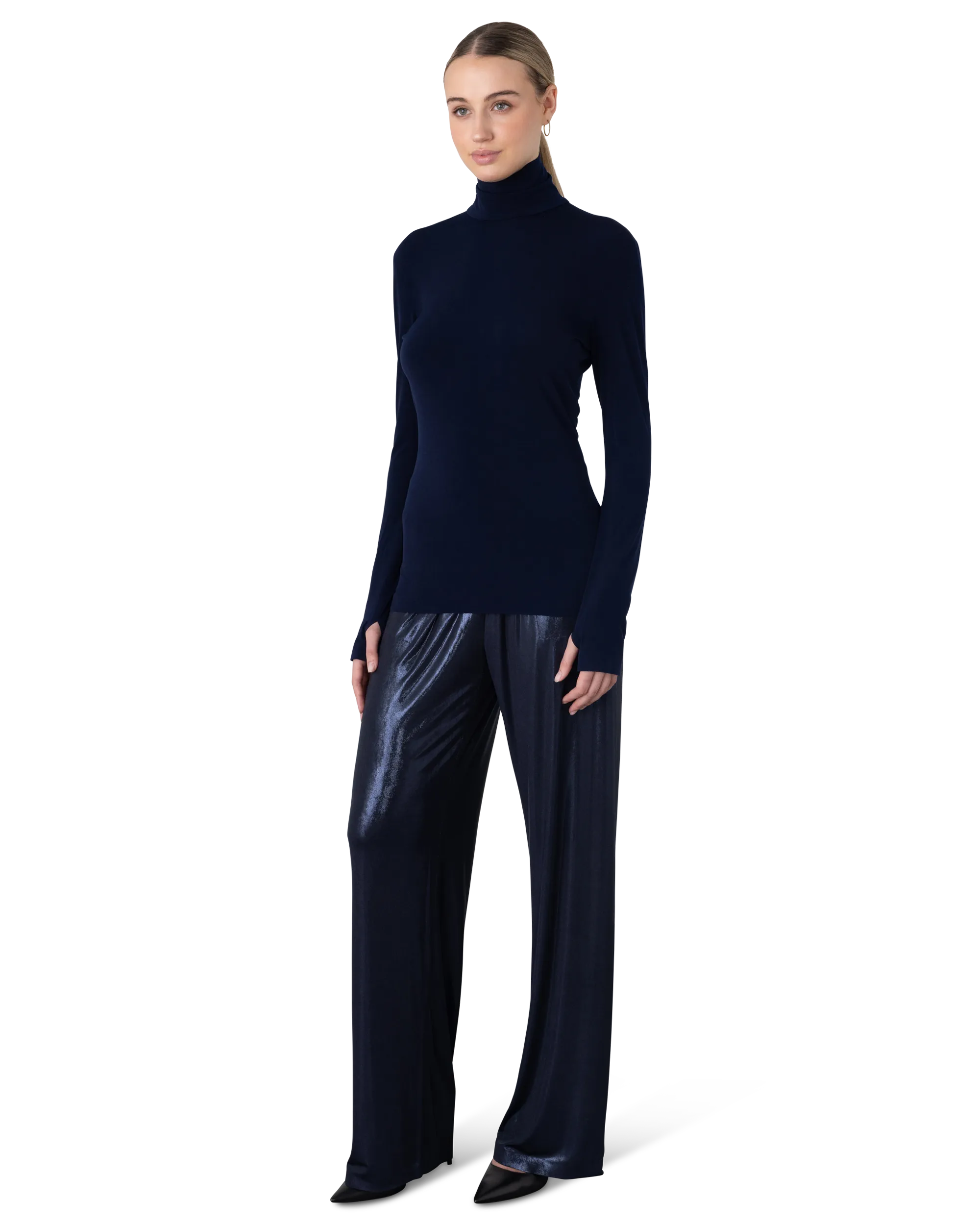 Long Sleeve Turtle Neck Top