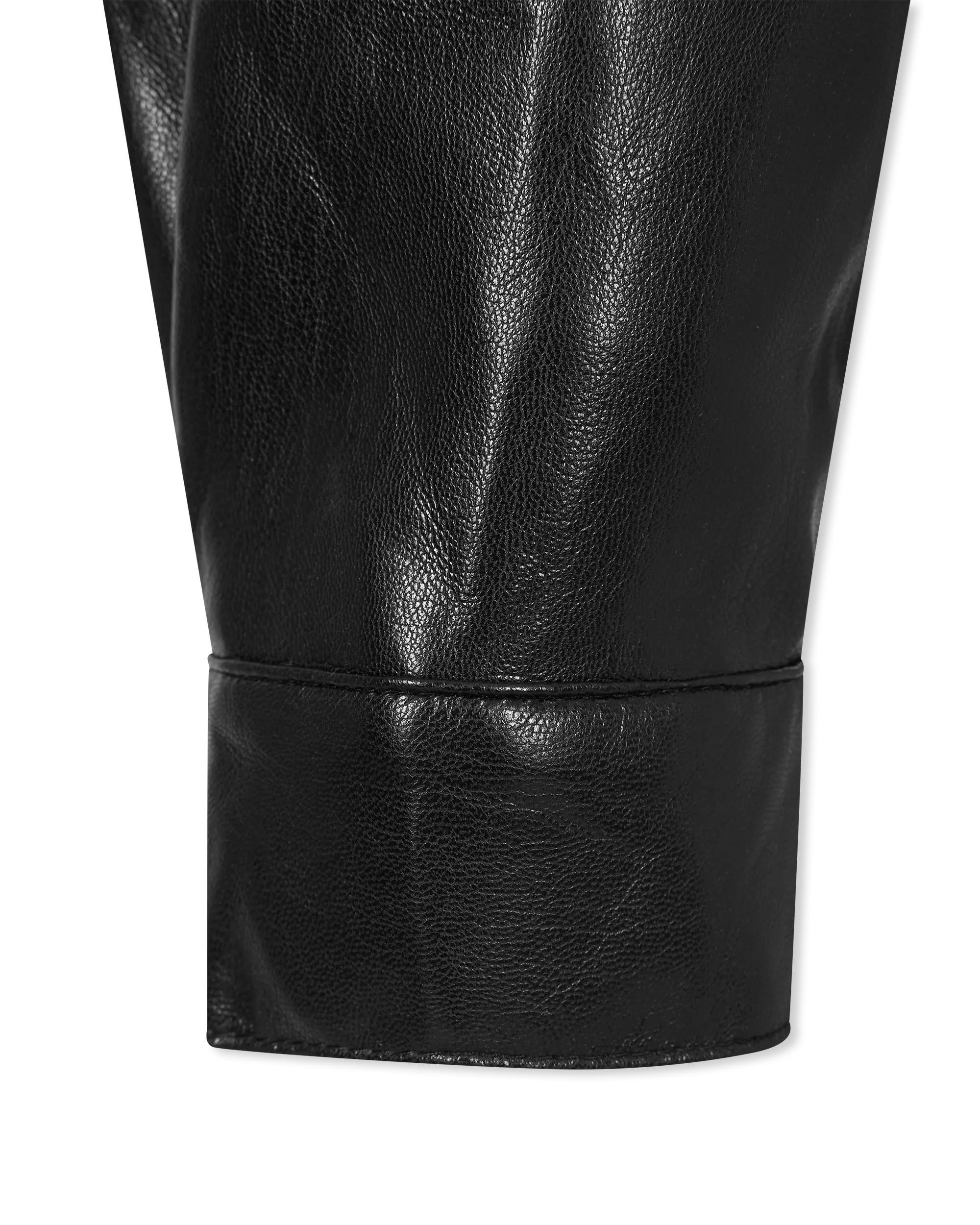 Valex Vegan Leather Combo Denim Jacket - DIHSAN