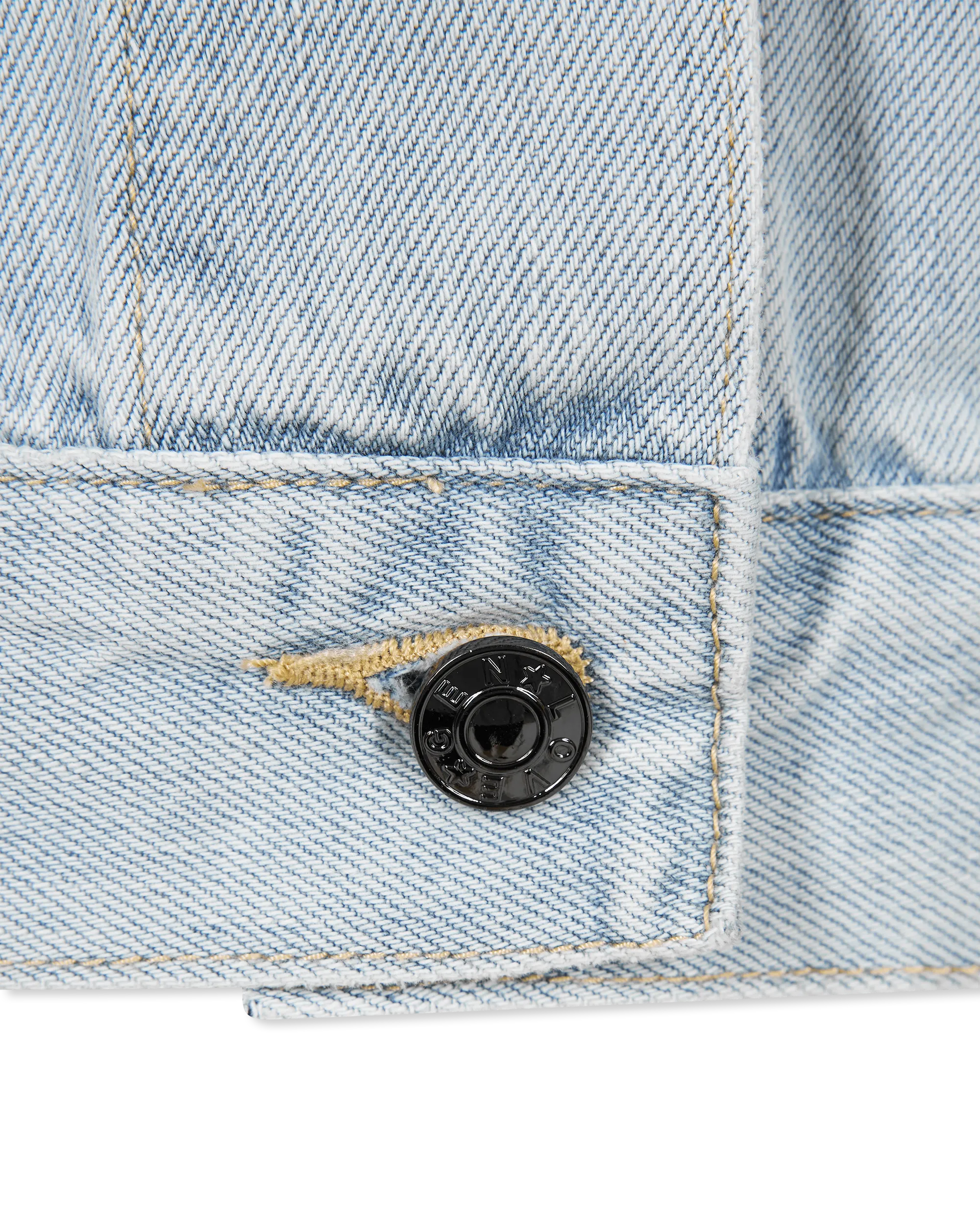 Valex Vegan Leather Combo Denim Jacket - DIHSAN