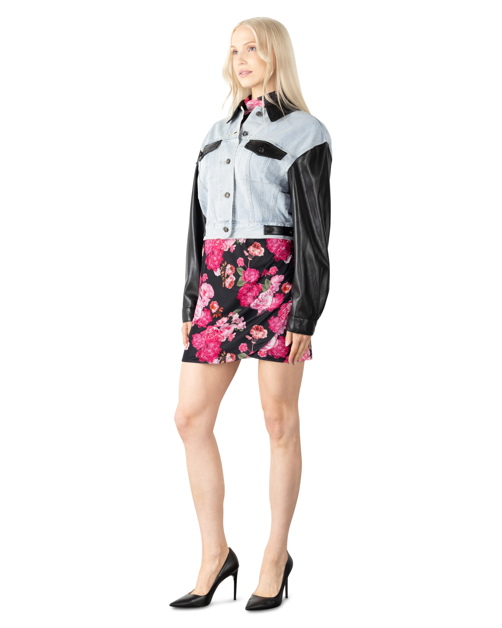 Generation Love Valex Vegan Leather Jean Jacket