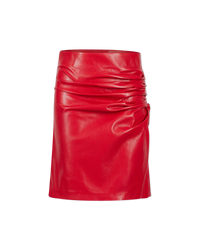 Mila Vegan Leather Mini Skirt - DIHSAN