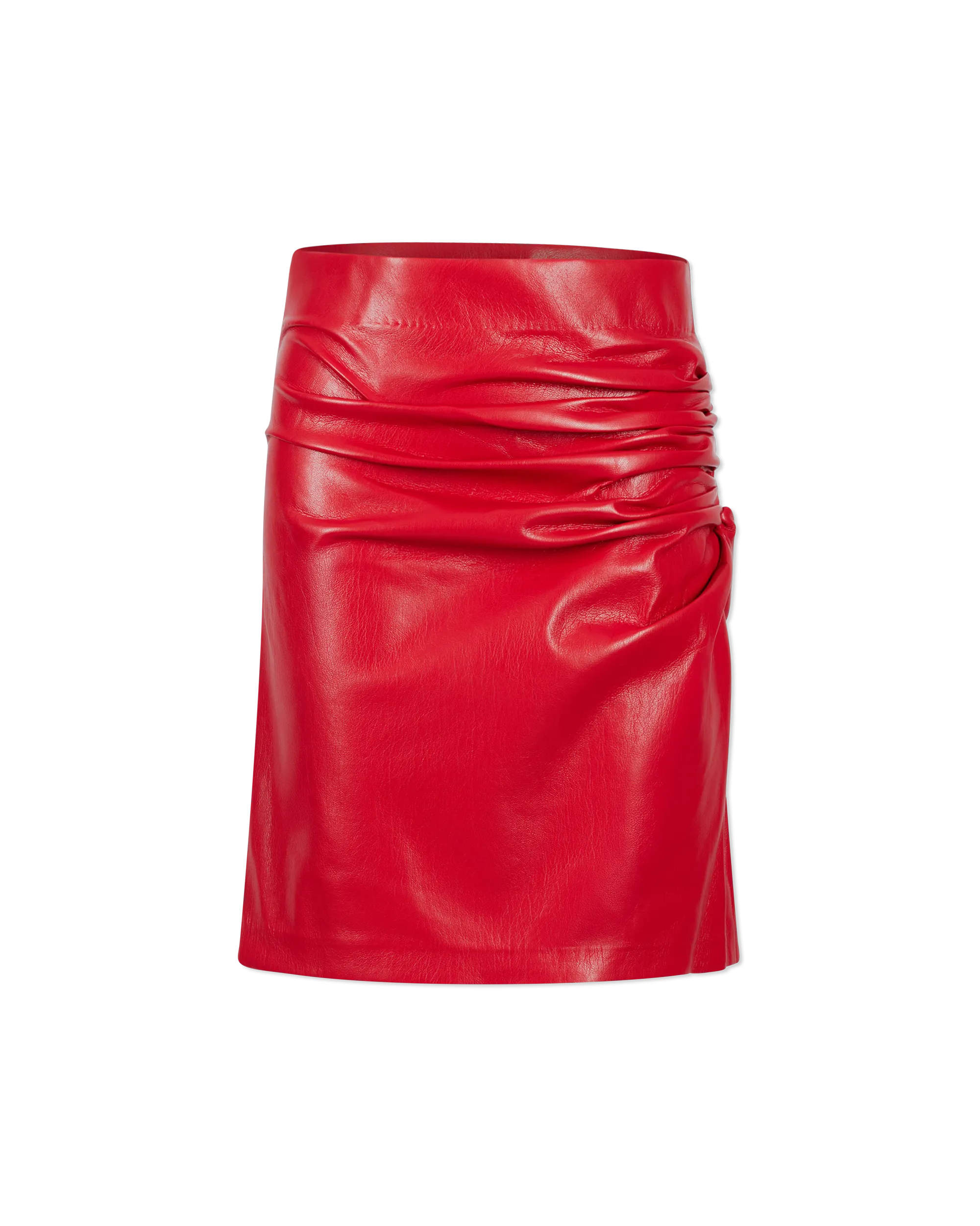 Mila Vegan Leather Mini Skirt - DIHSAN