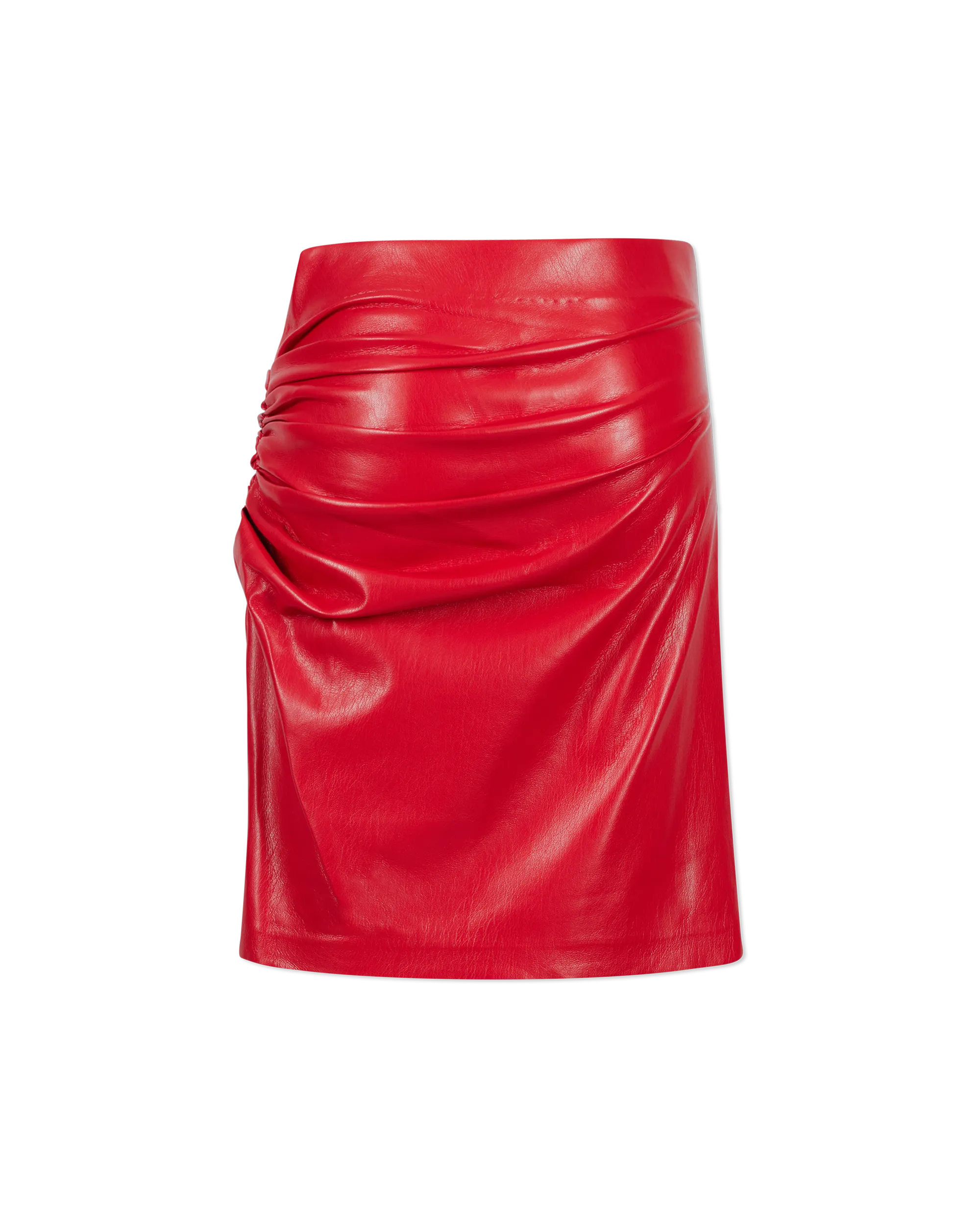 Mila Vegan Leather Mini Skirt - DIHSAN
