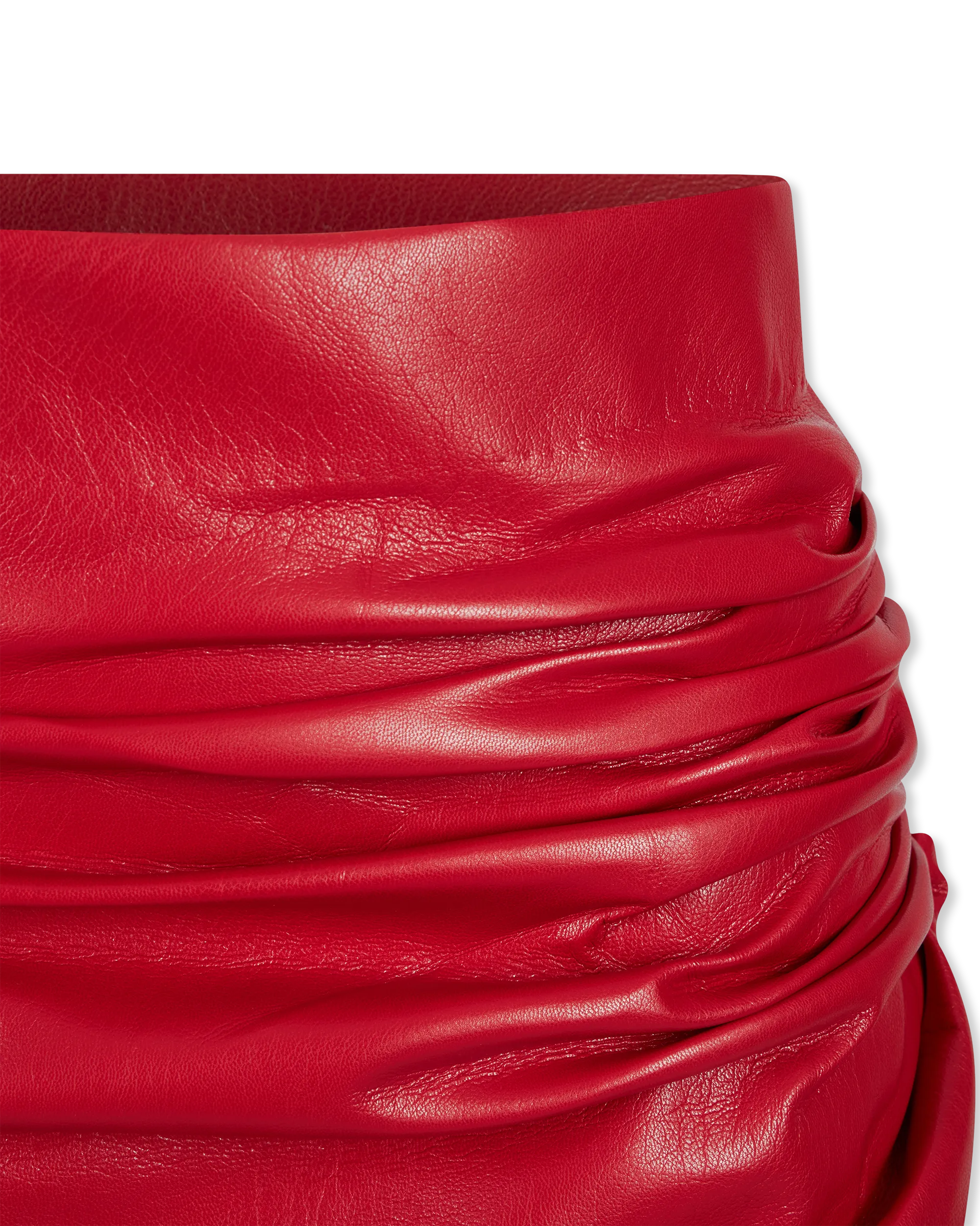 Mila Vegan Leather Mini Skirt - DIHSAN