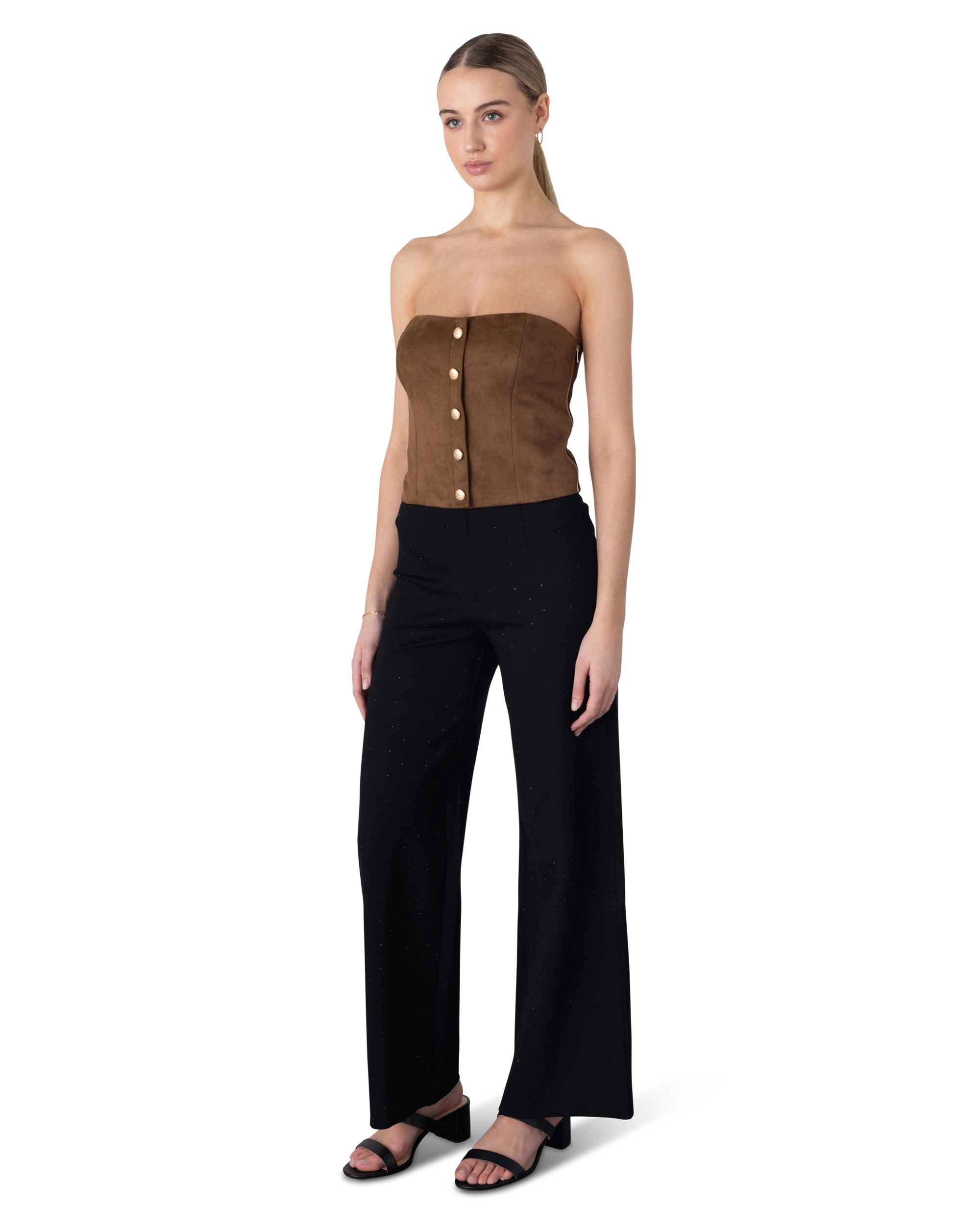 Generation Love Brea Vegan Suede Vestier Top