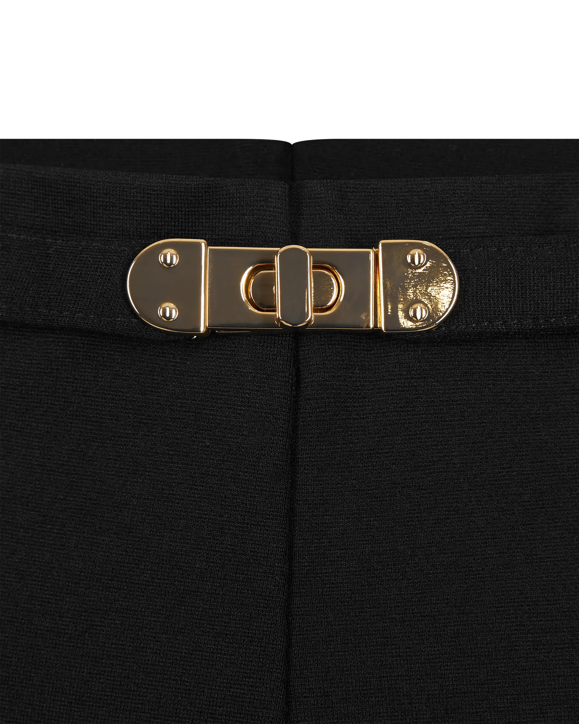 Lennon Turn-Lock Belted Ponte Legging - DIHSAN
