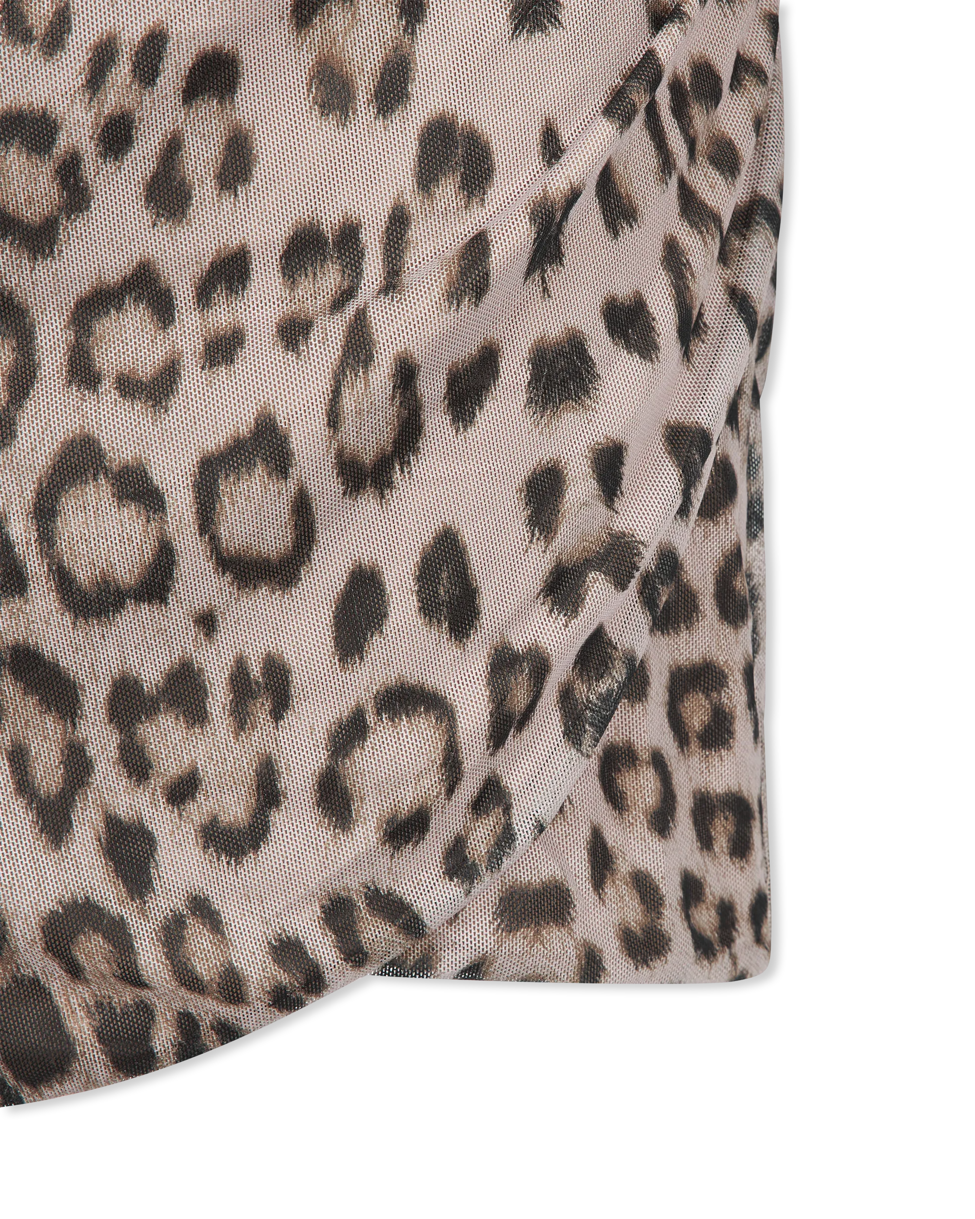 Talulla Leo Mesh Mini Dress - DIHSAN