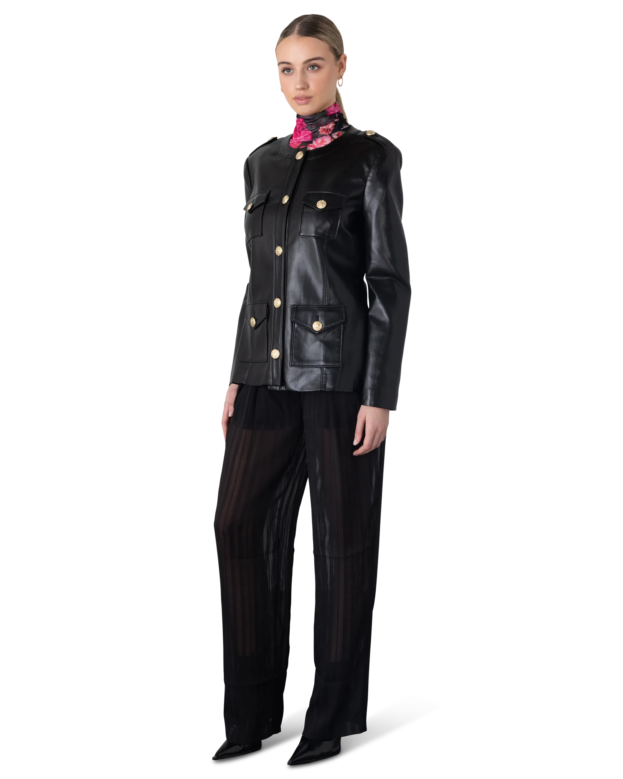 Generation Love Larsine Vegan Leather Blazer