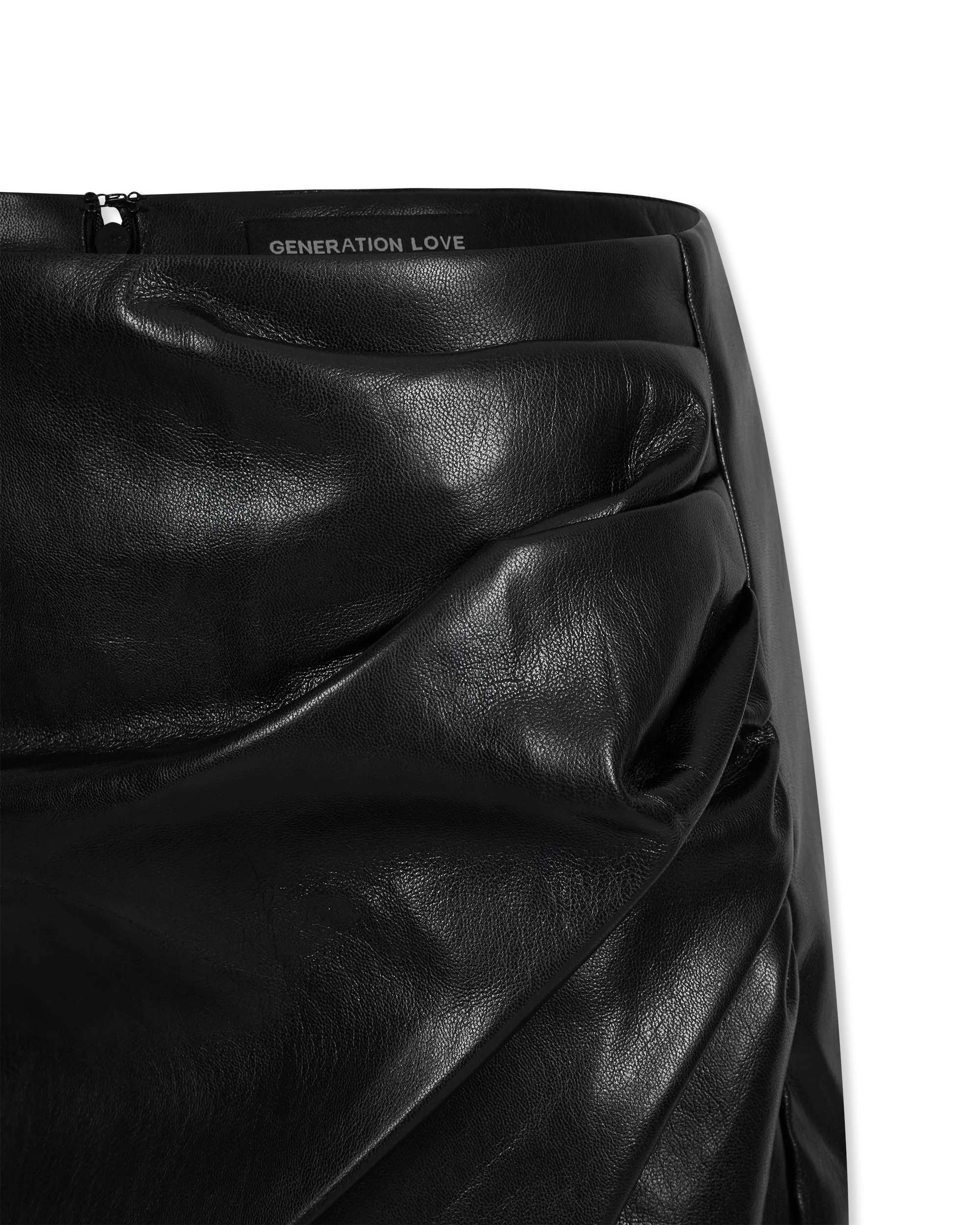 Shyann Vegan Leather Mini Skirt - DIHSAN