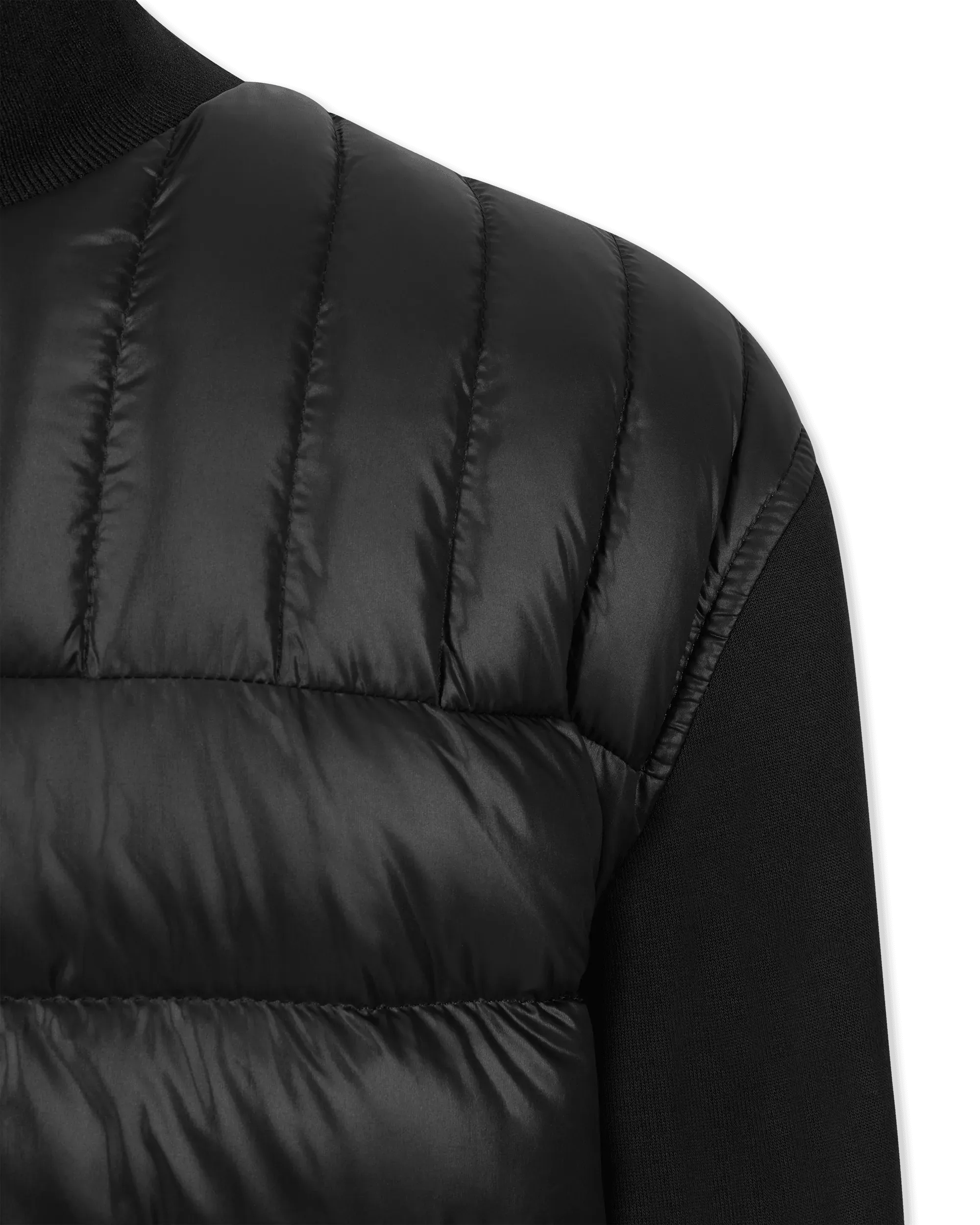 Collin-R Nano Down Mixed Media Bomber Jacket - DIHSAN