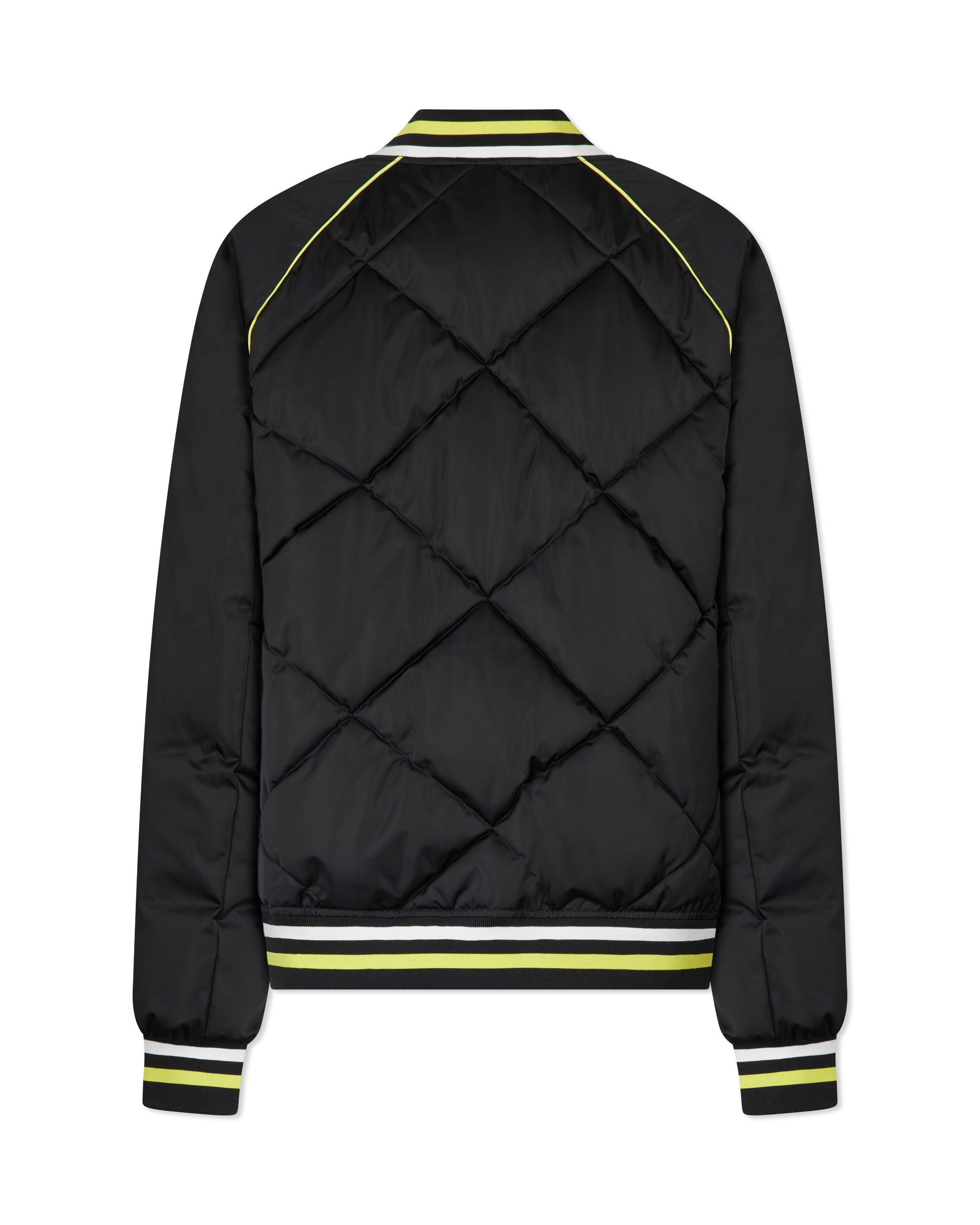 Yrachie Quilted Varsity Bomber Jacket
