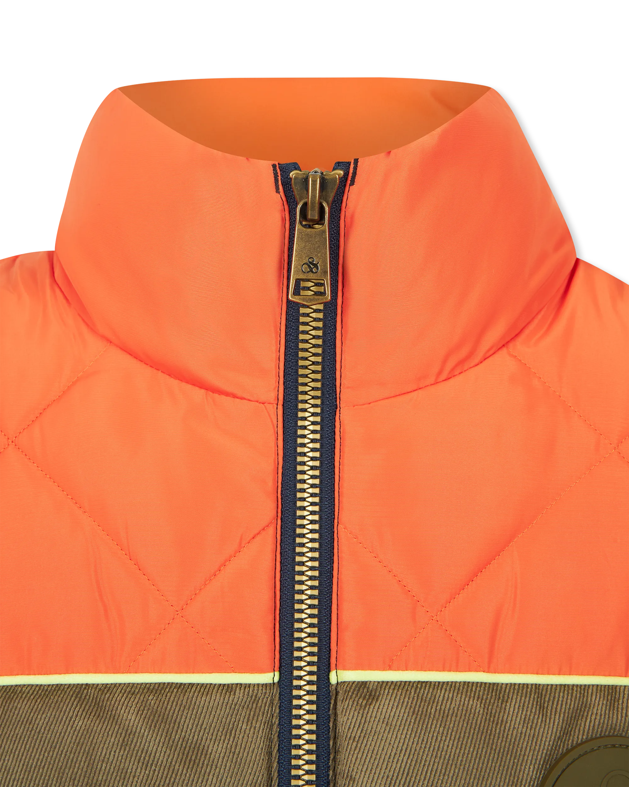 Ovela Mixed Media Quilted Vest - DIHSAN