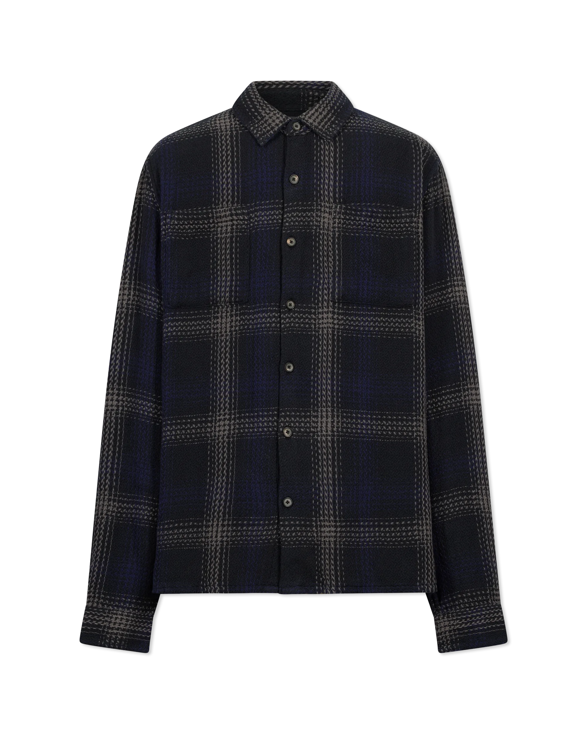 Cole Large Plaid Printed Shirt - DIHSAN