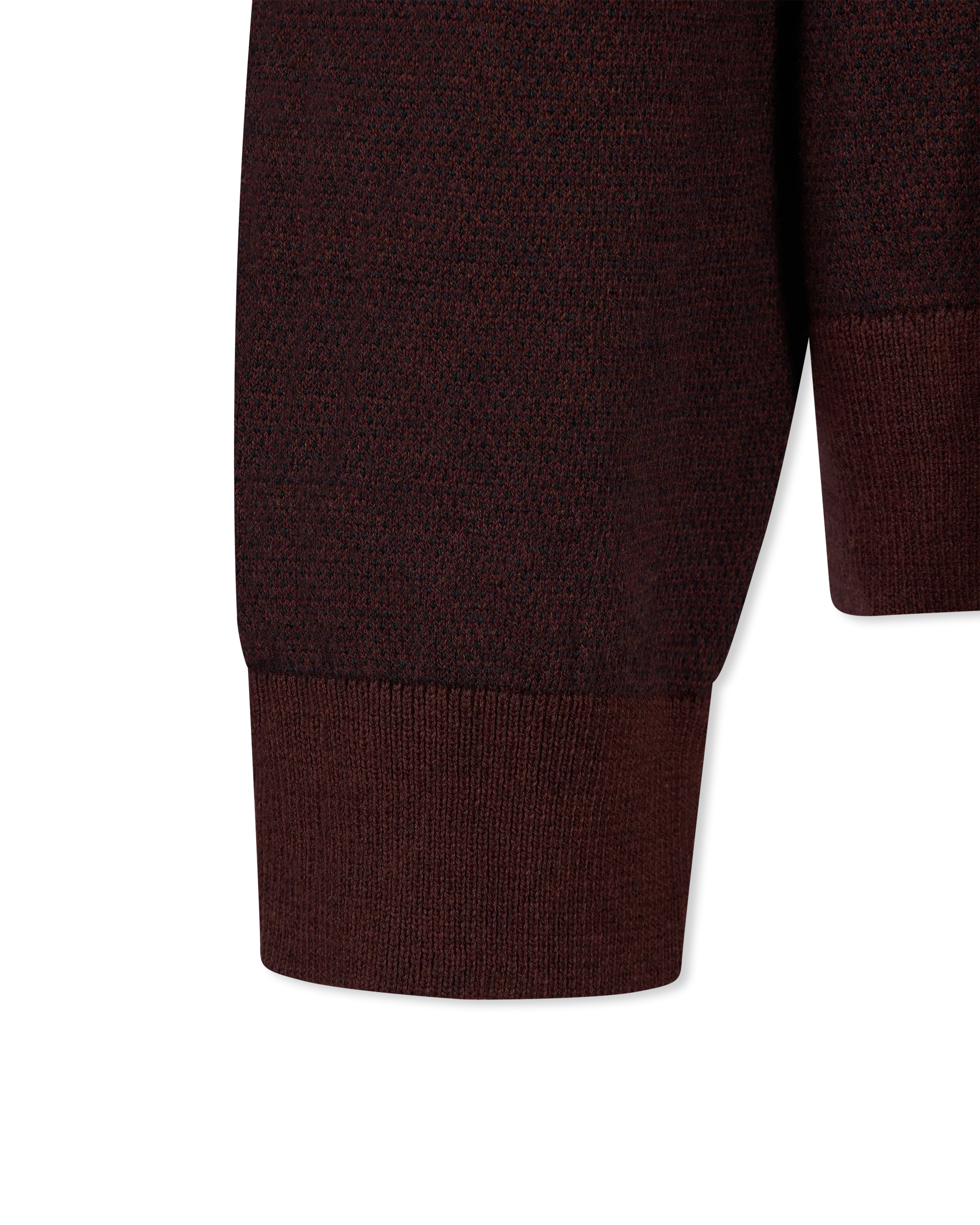 Grand Birdseye Half-Zip Sweater - DIHSAN
