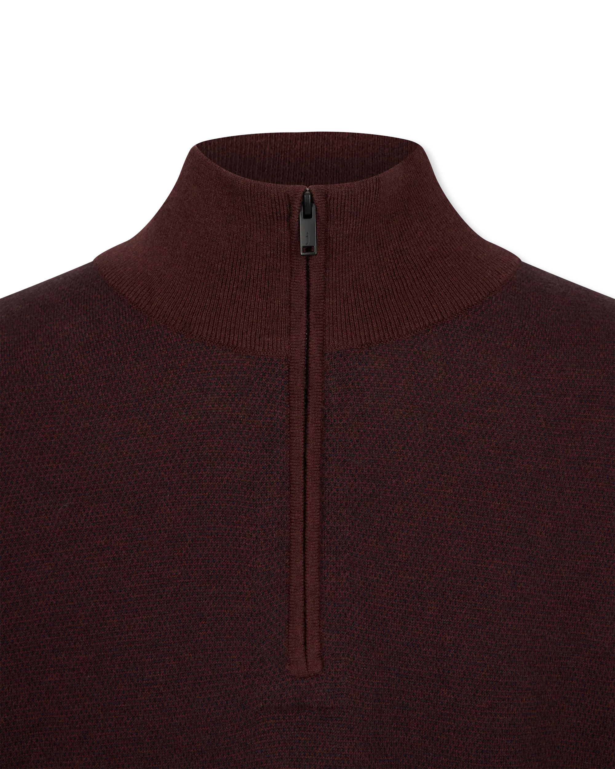 Grand Birdseye Half-Zip Sweater - DIHSAN