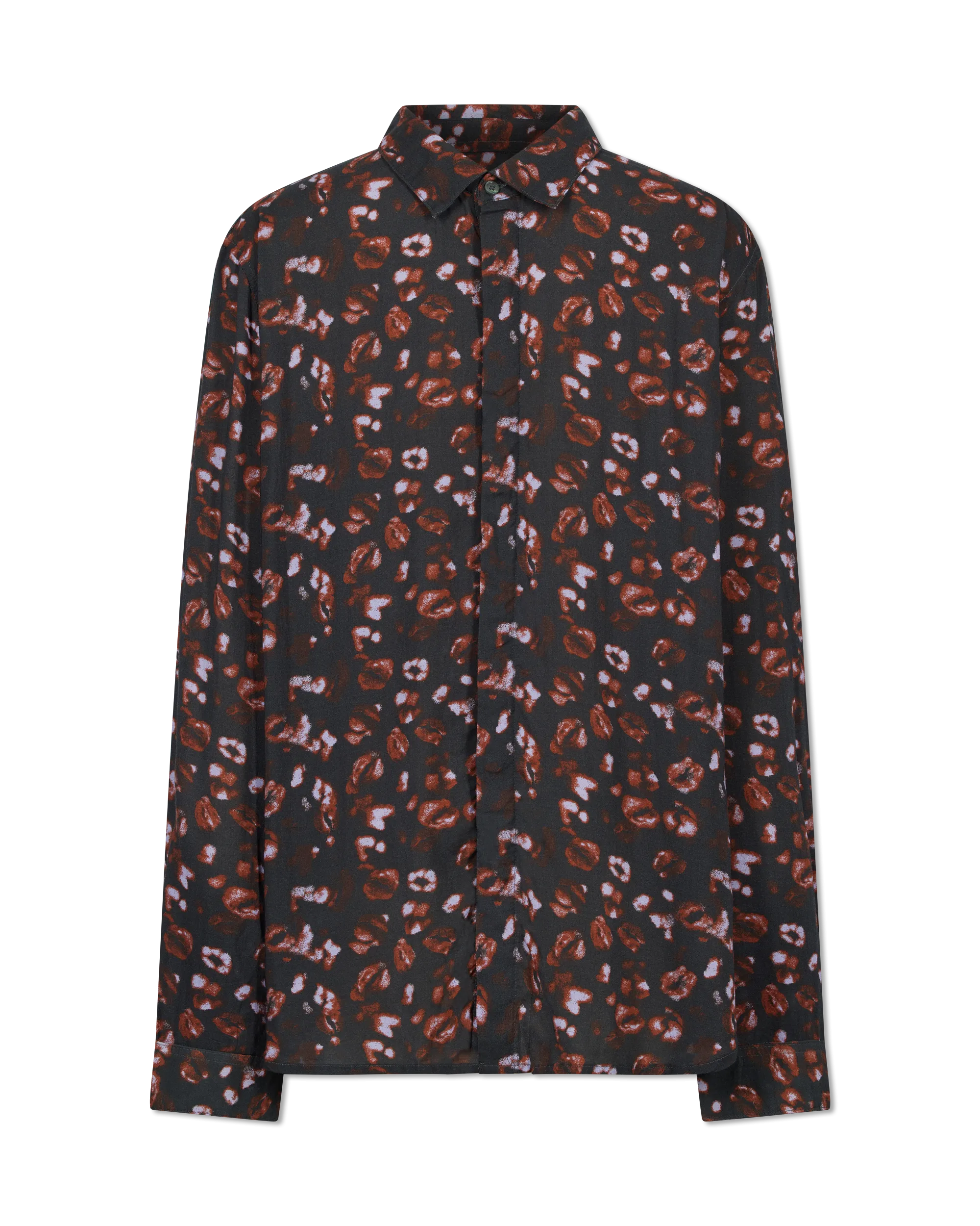 Rodney Kiss Printed Long Sleeve Shirt - DIHSAN