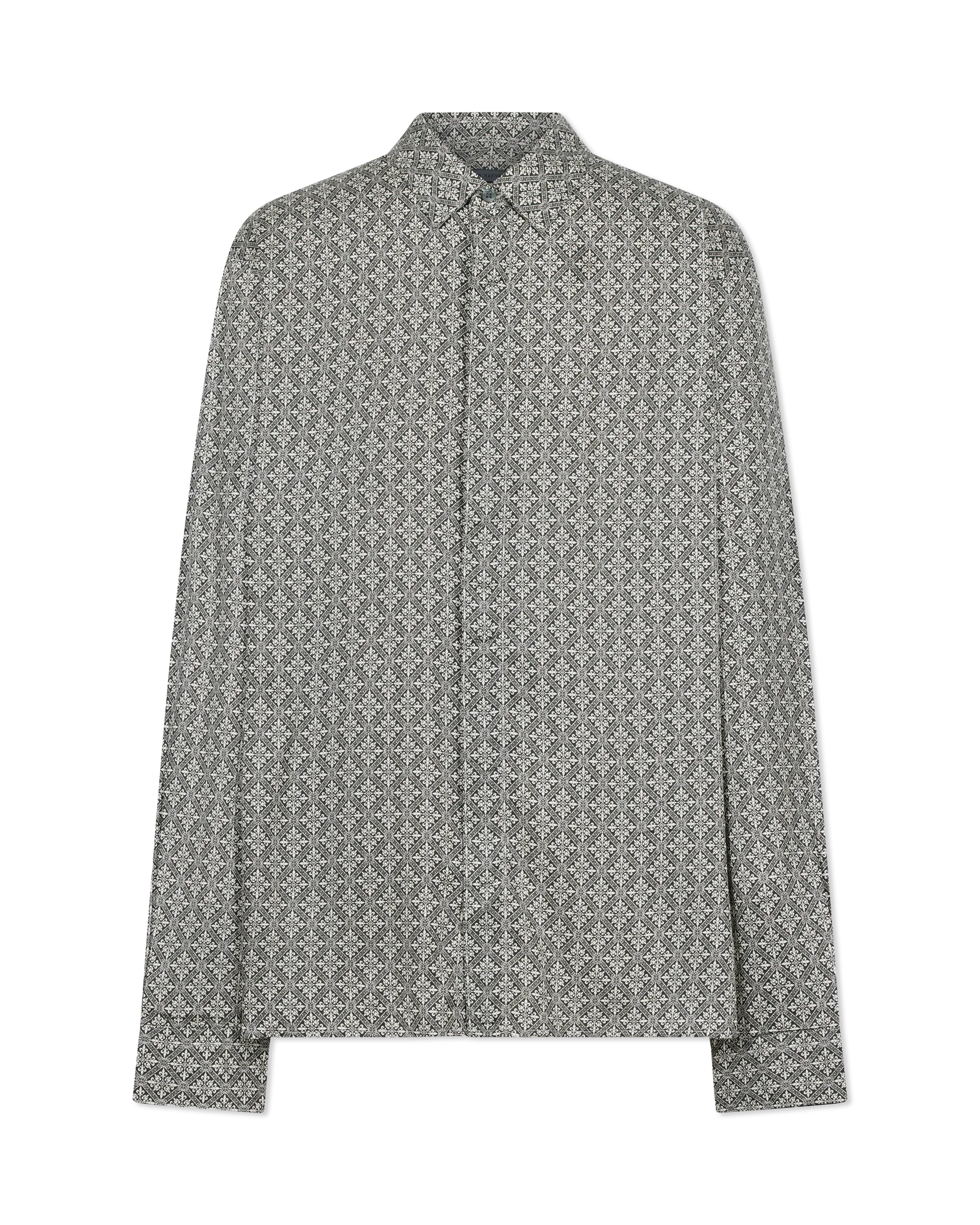 Rodney Foulard Printed Long Sleeve Shirt - DIHSAN