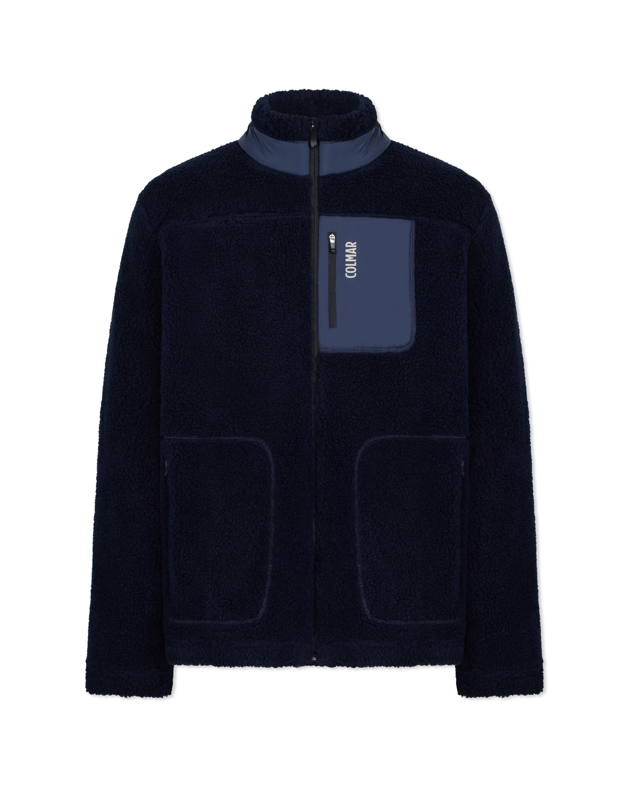 Sherpa Knit Zip-Up Sweatshirt