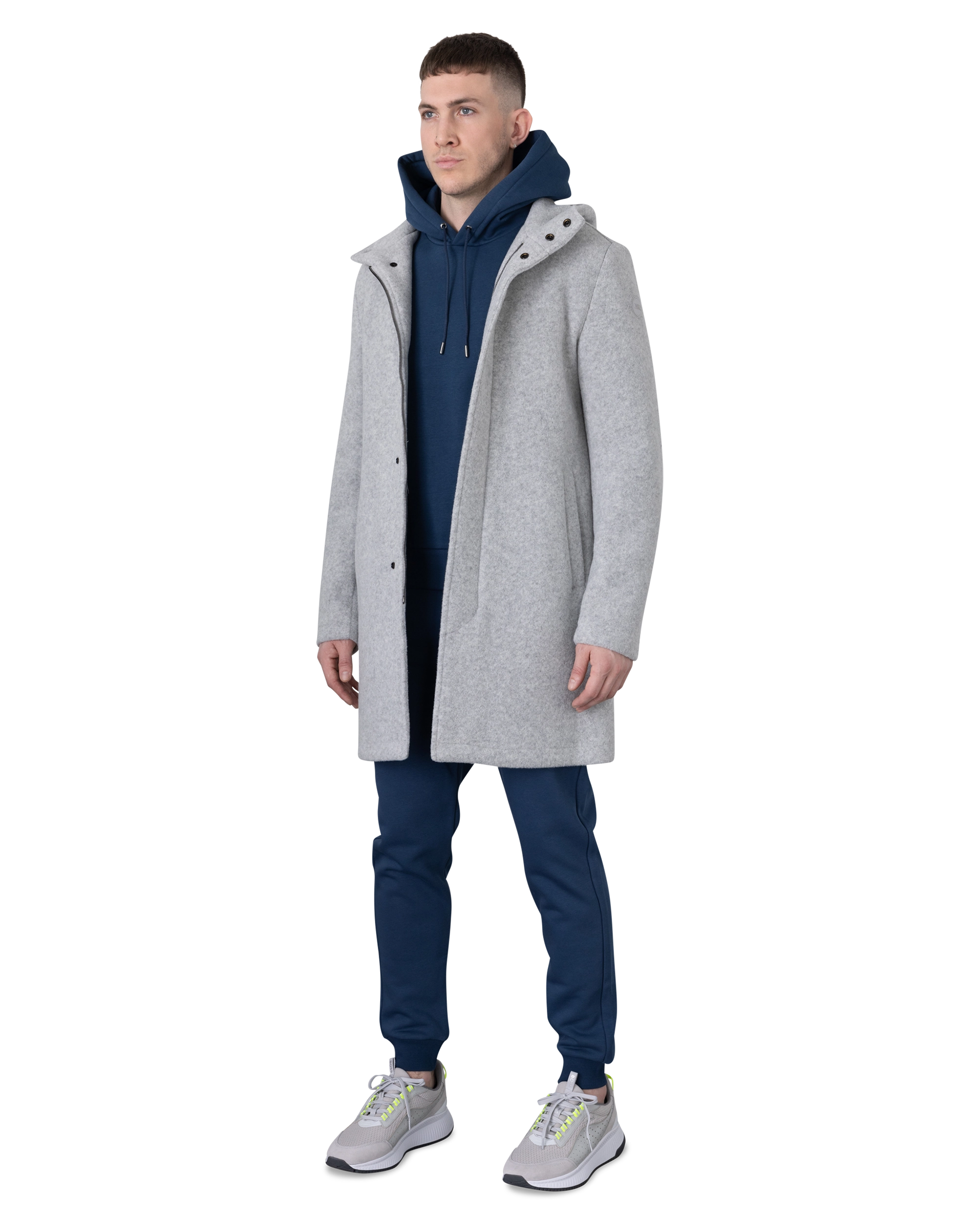 Cohesion Hooded Wool Baize Coat