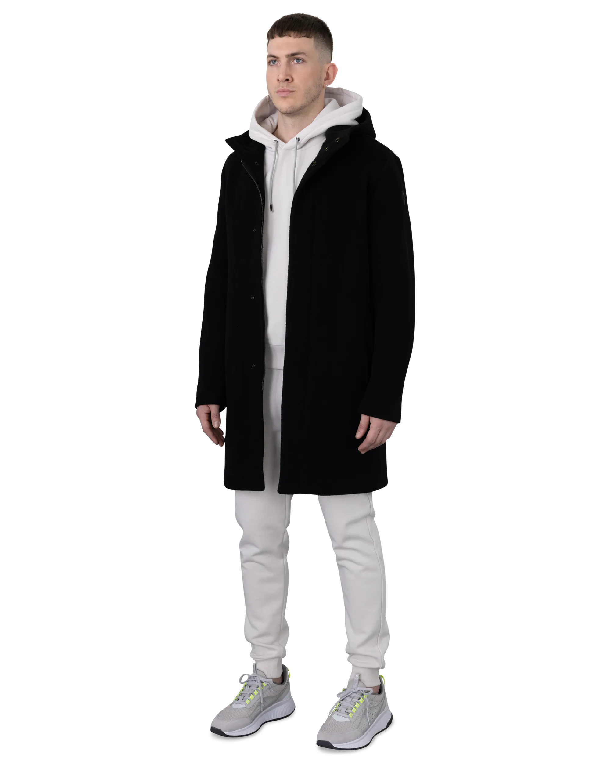 Cohesion Hooded Wool Baize Coat