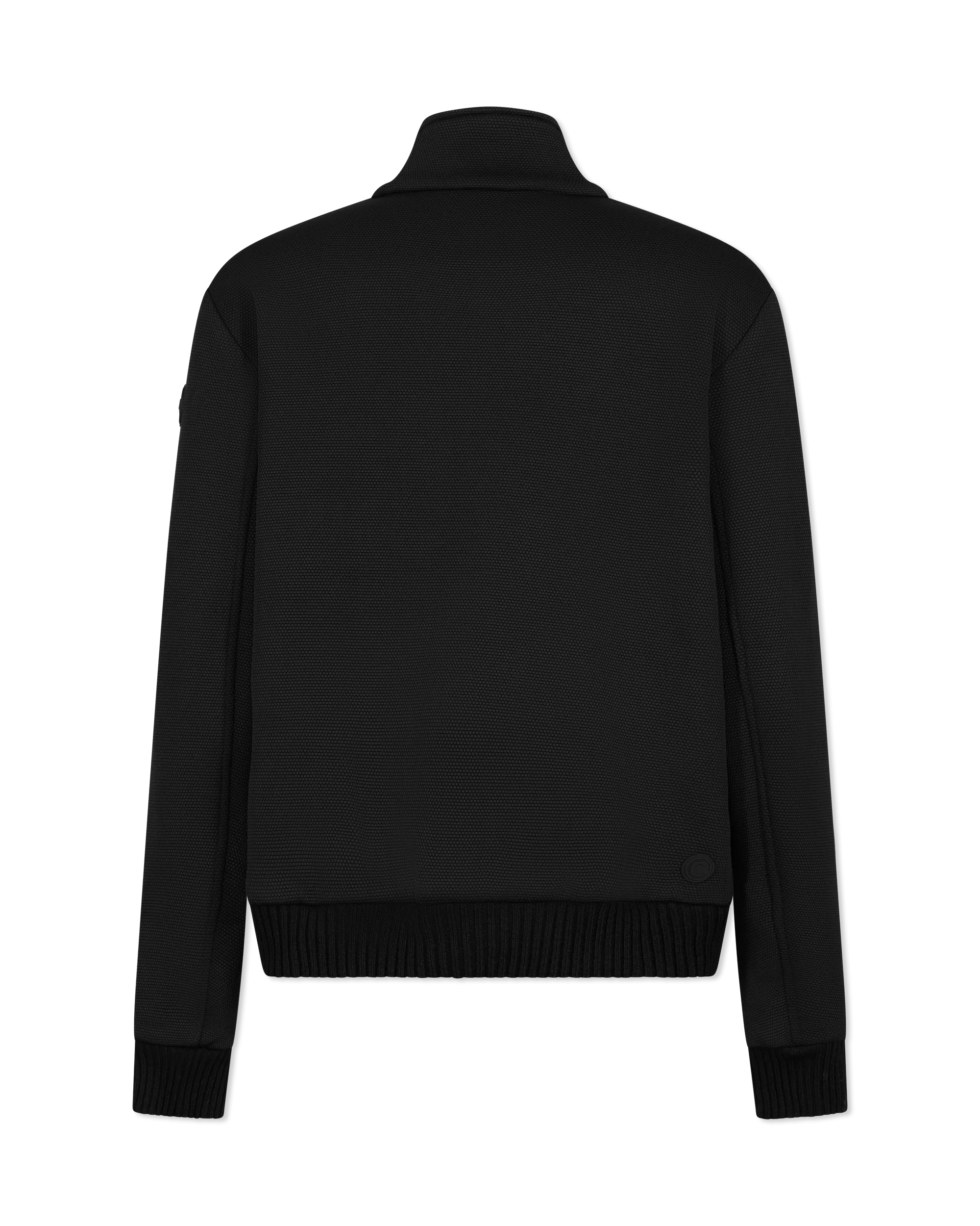 Evidence Honeycomb-Effect Knit Bomber Jacket