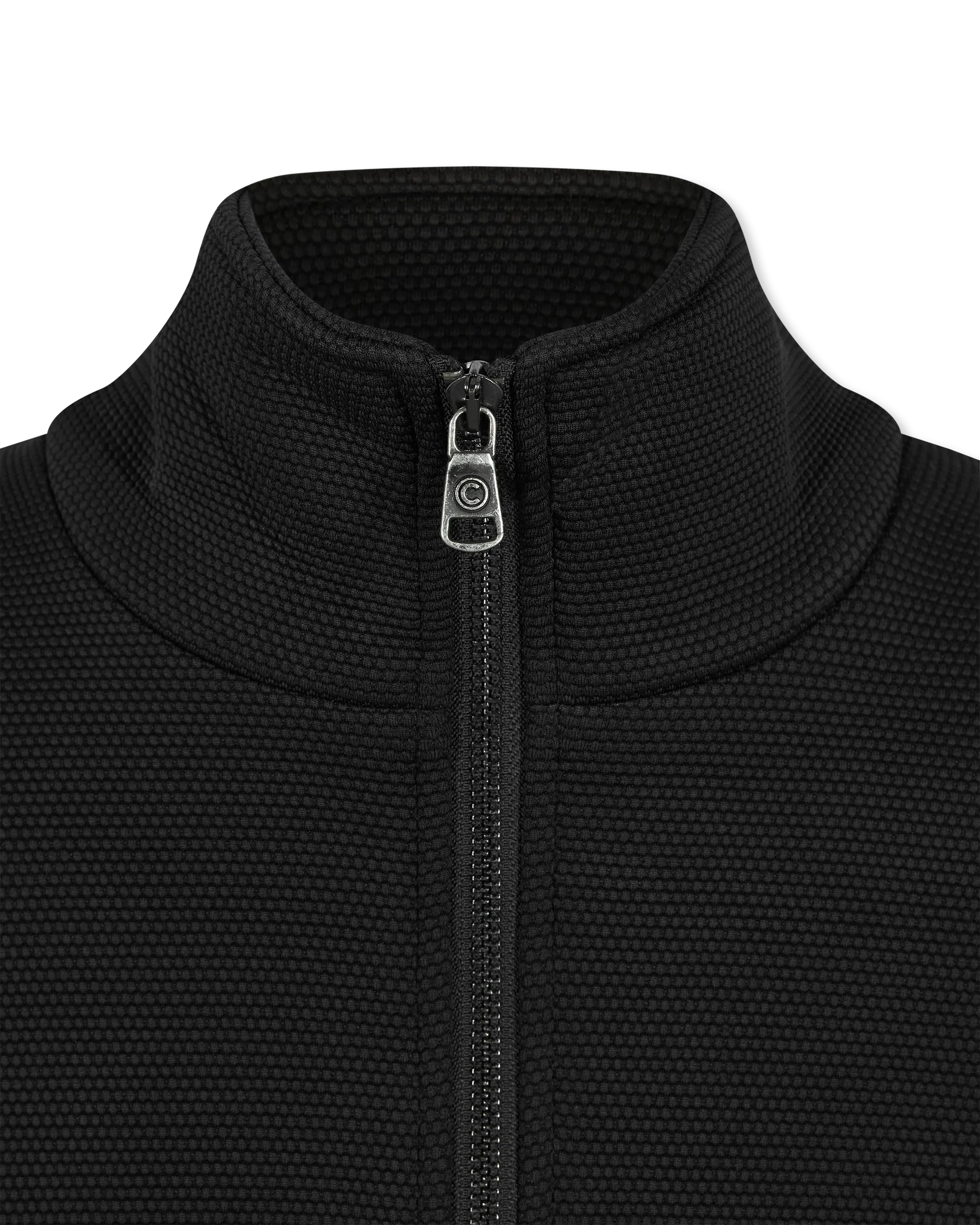 Evidence Honeycomb-Effect Knit Bomber Jacket