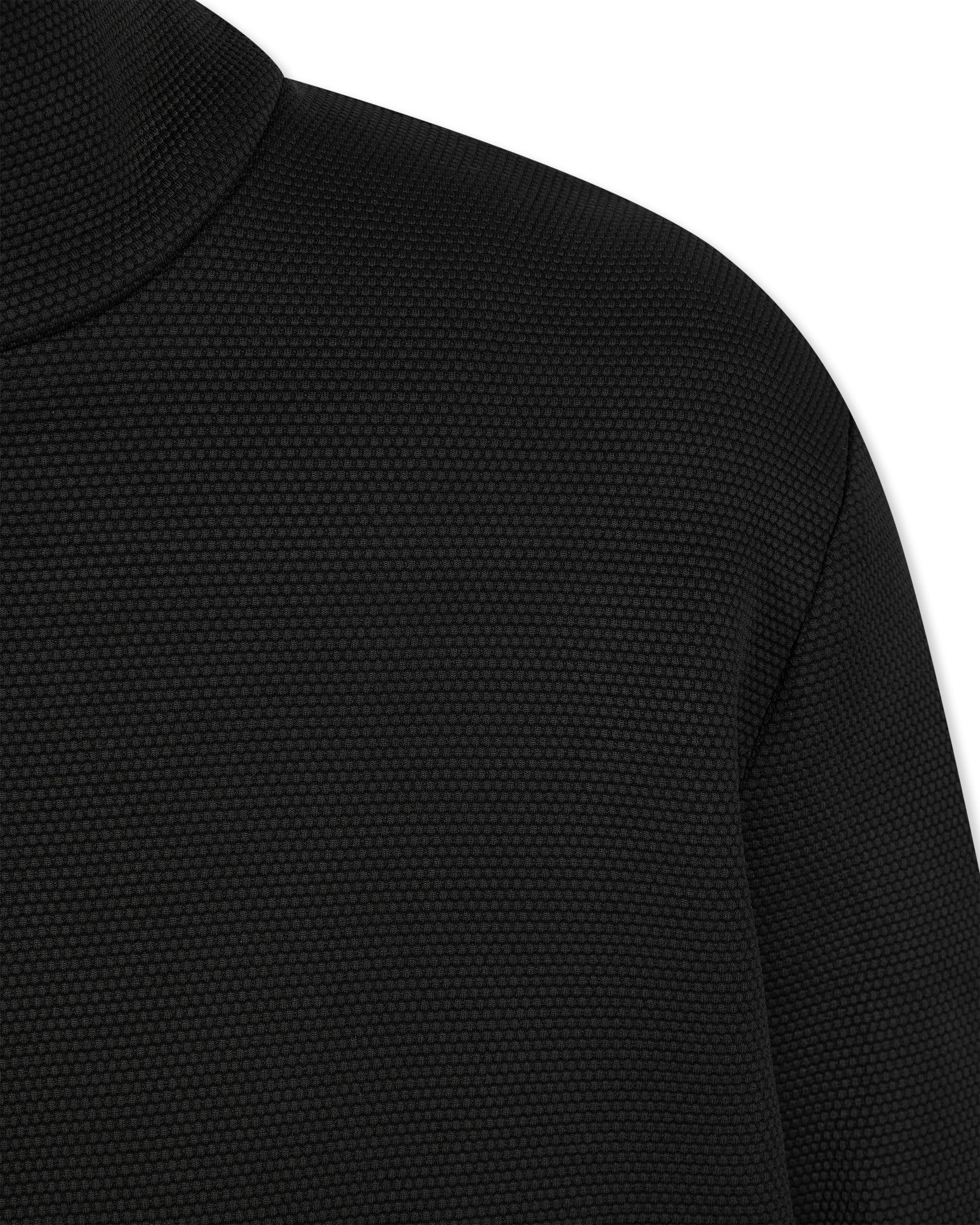 Evidence Honeycomb-Effect Knit Bomber Jacket