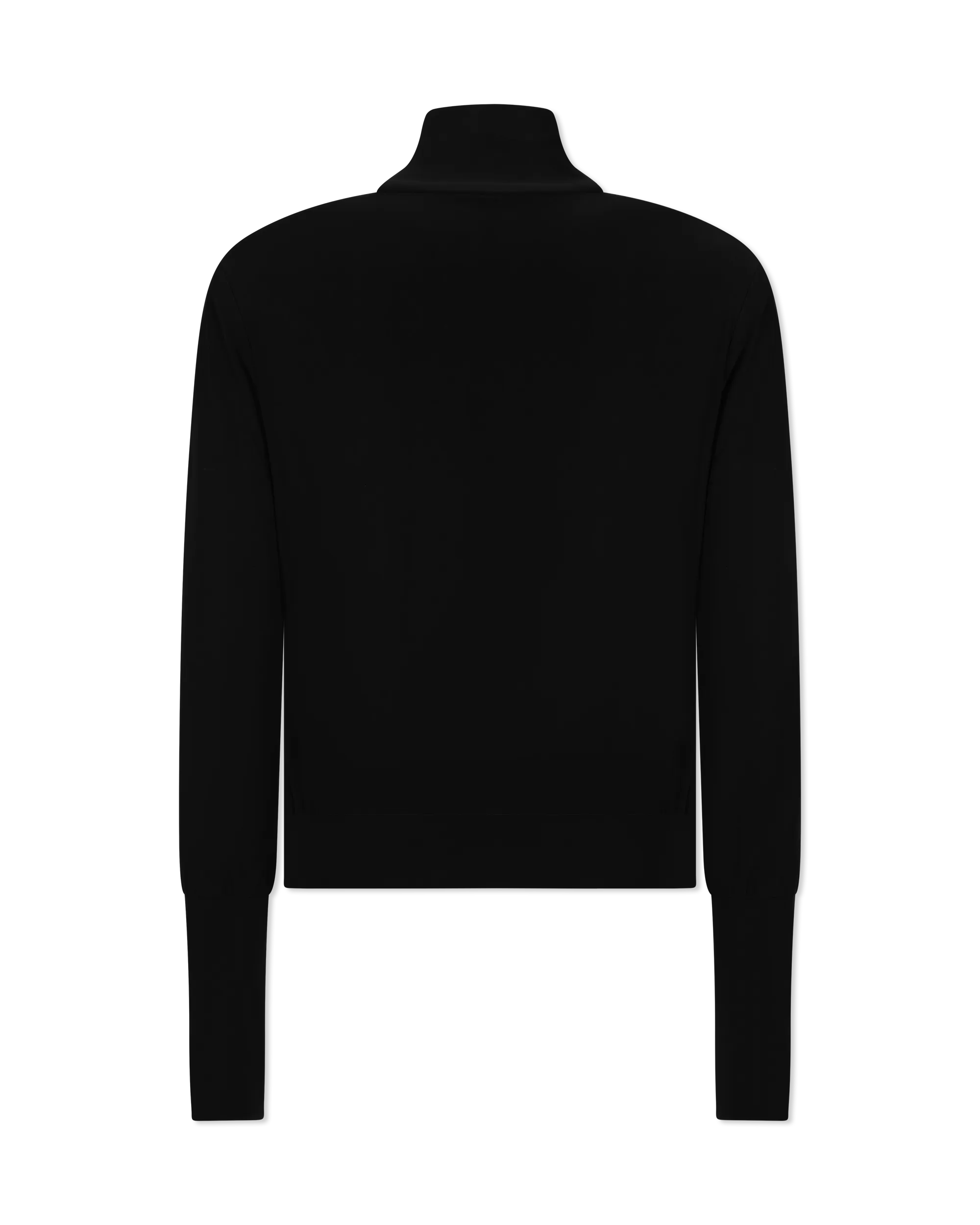 Side Stripe Turtle Neck Zip Up Jacket