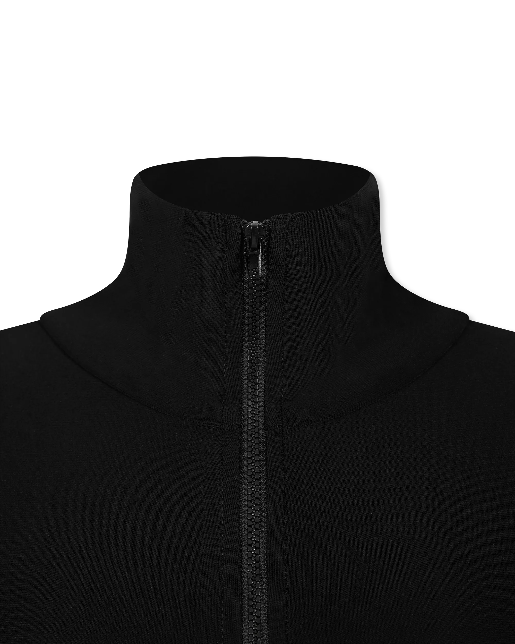 Side Stripe Turtle Neck Zip Up Jacket