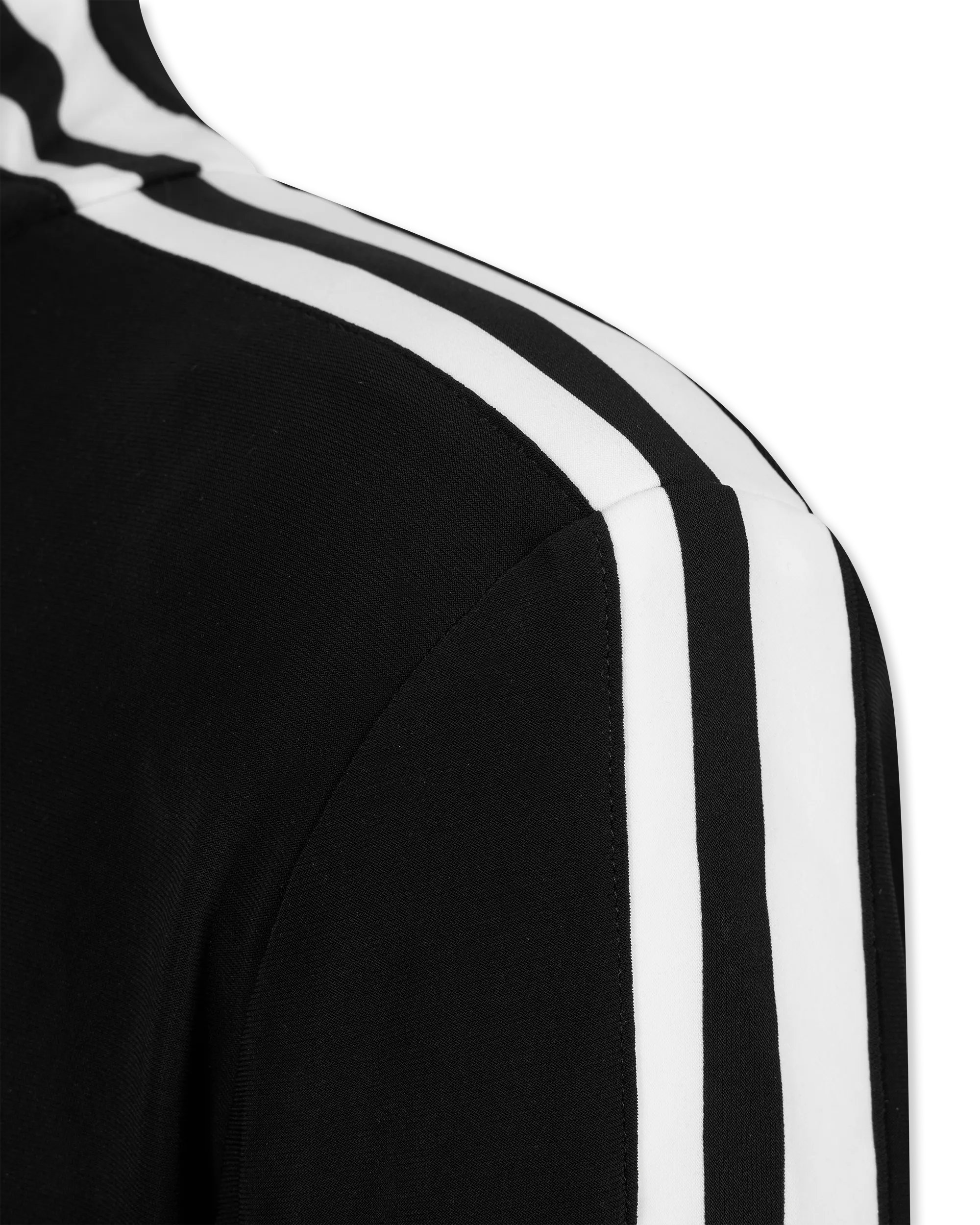 Side Stripe Turtle Neck Zip Up Jacket