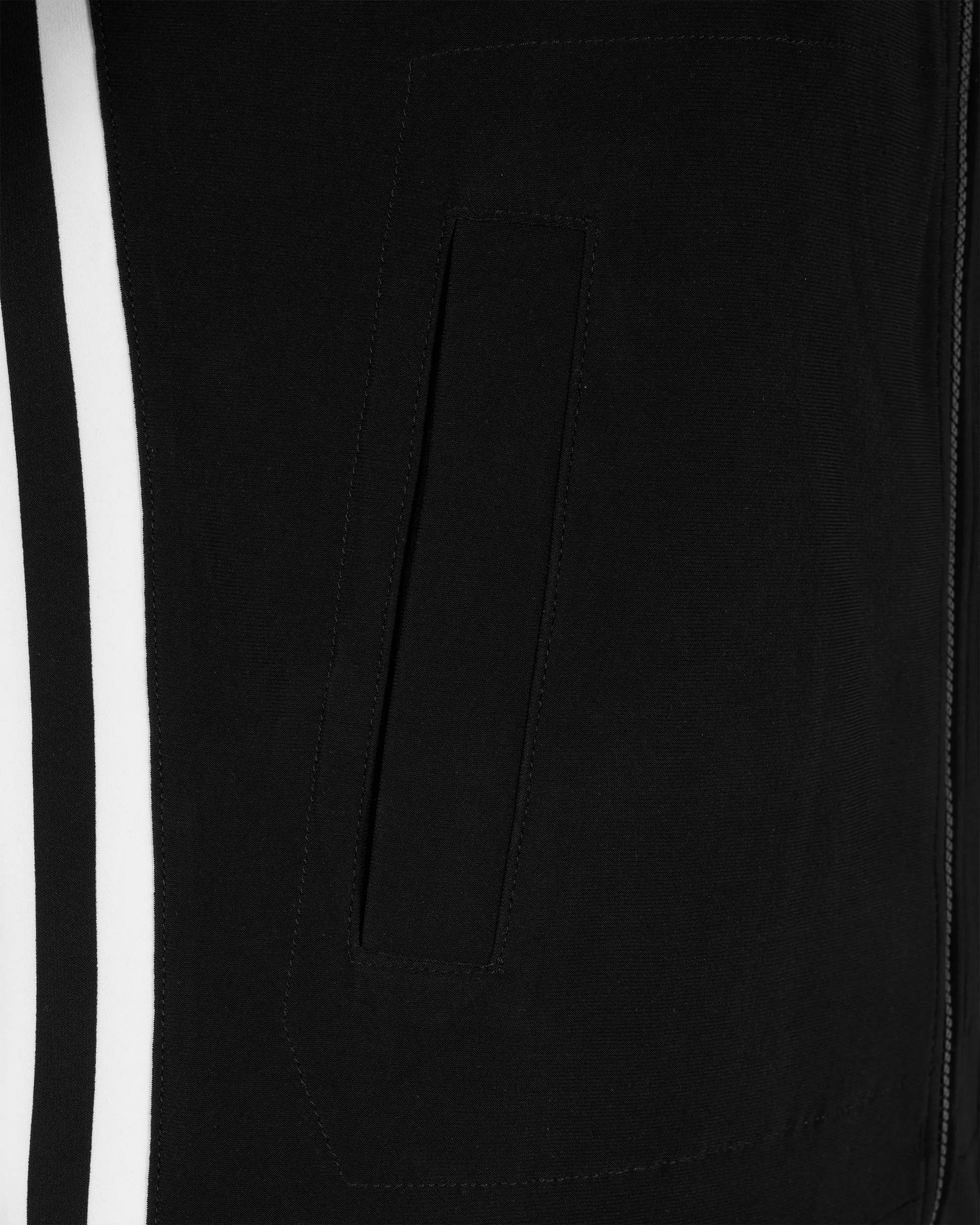 Side Stripe Turtle Neck Zip Up Jacket