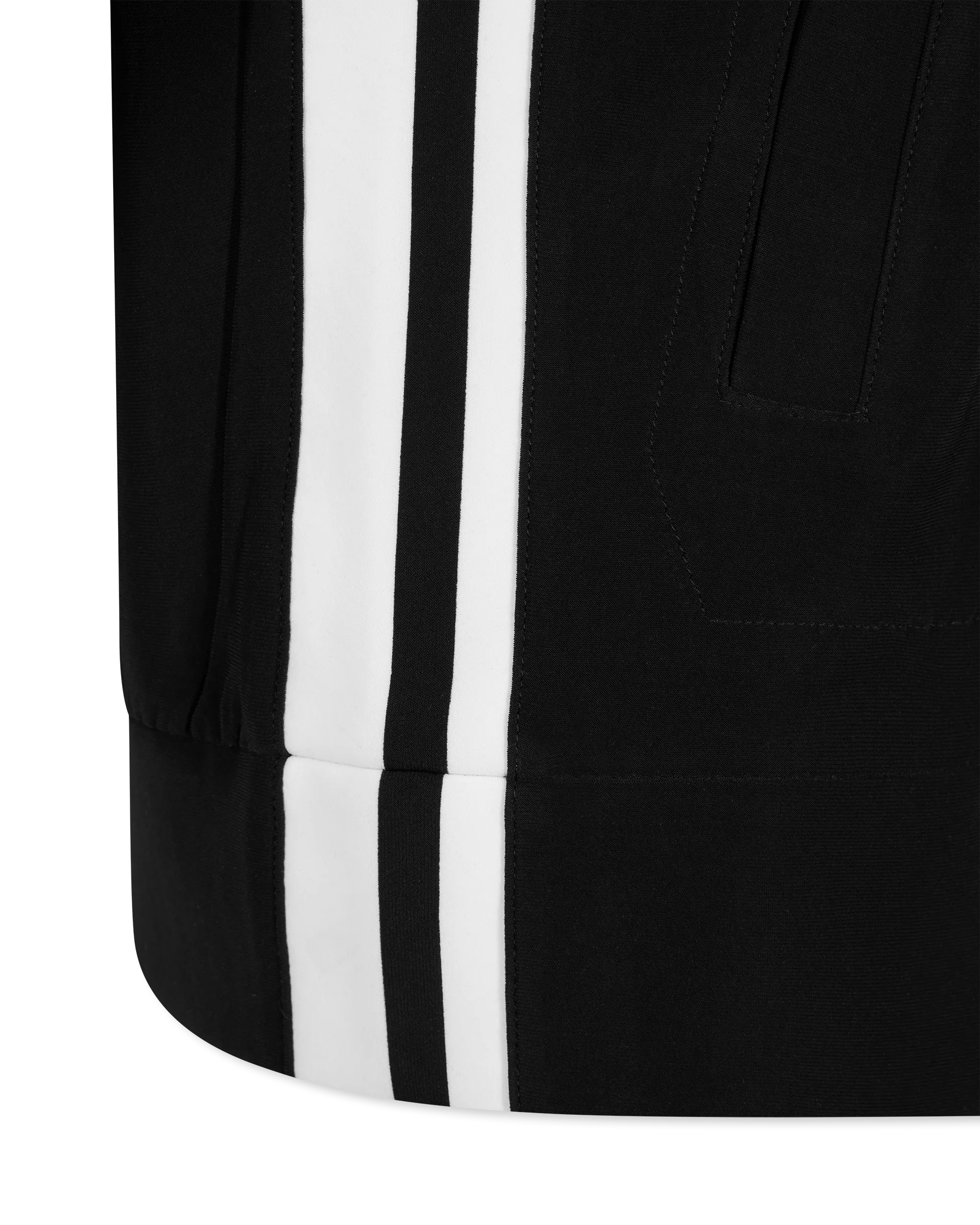 Side Stripe Turtle Neck Zip Up Jacket