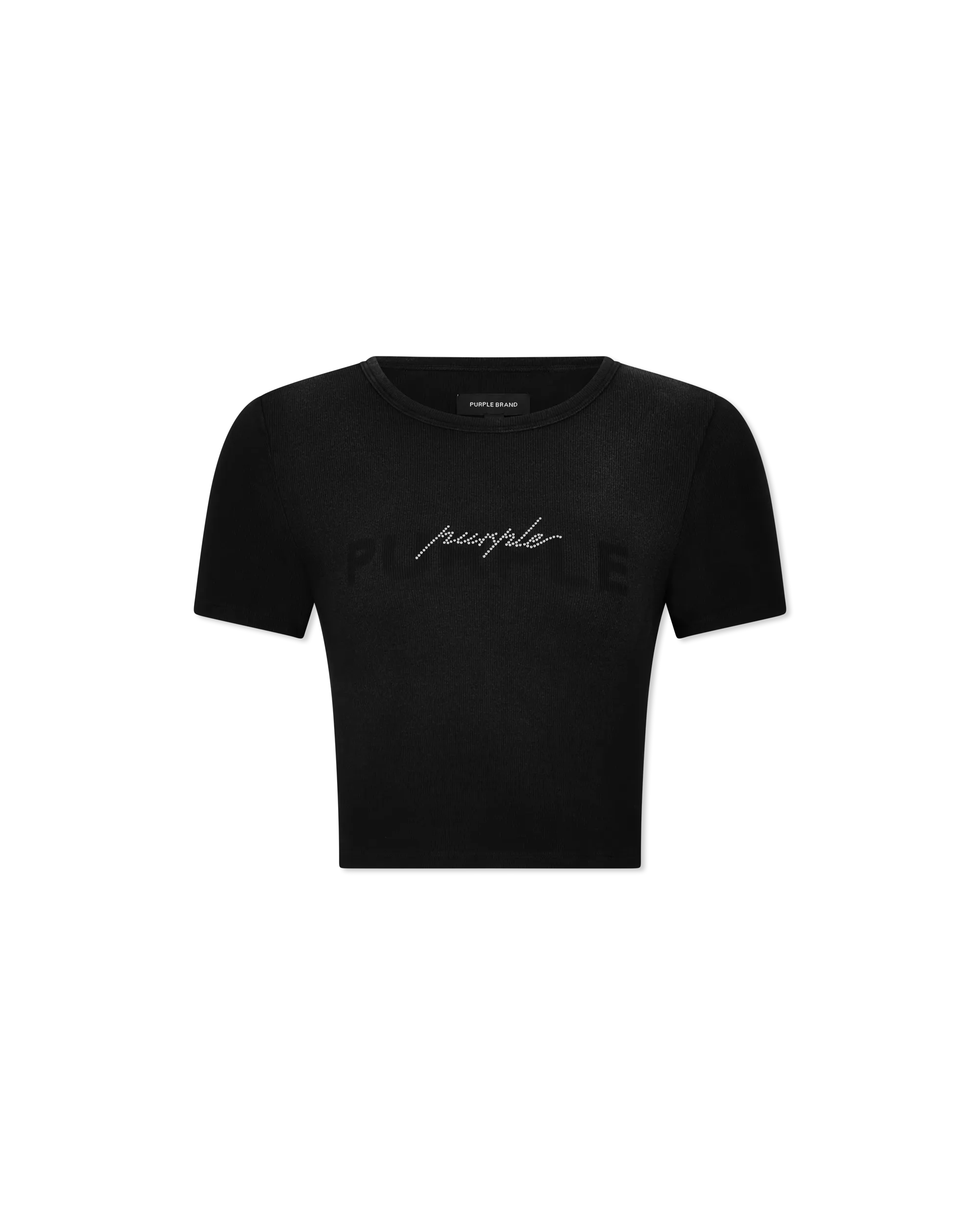Cropped Rib Baby T-shirt - DIHSAN