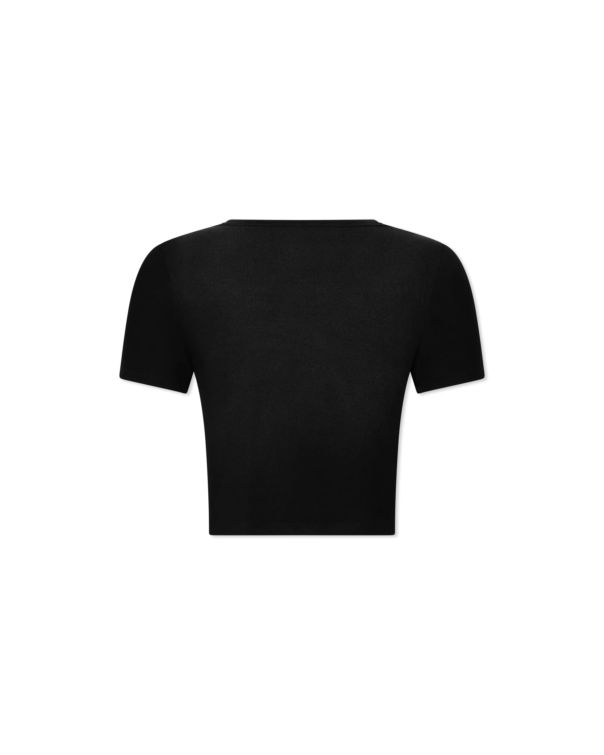 Cropped Rib Baby T-shirt - DIHSAN
