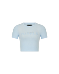 Cropped Rib Baby T-shirt - DIHSAN