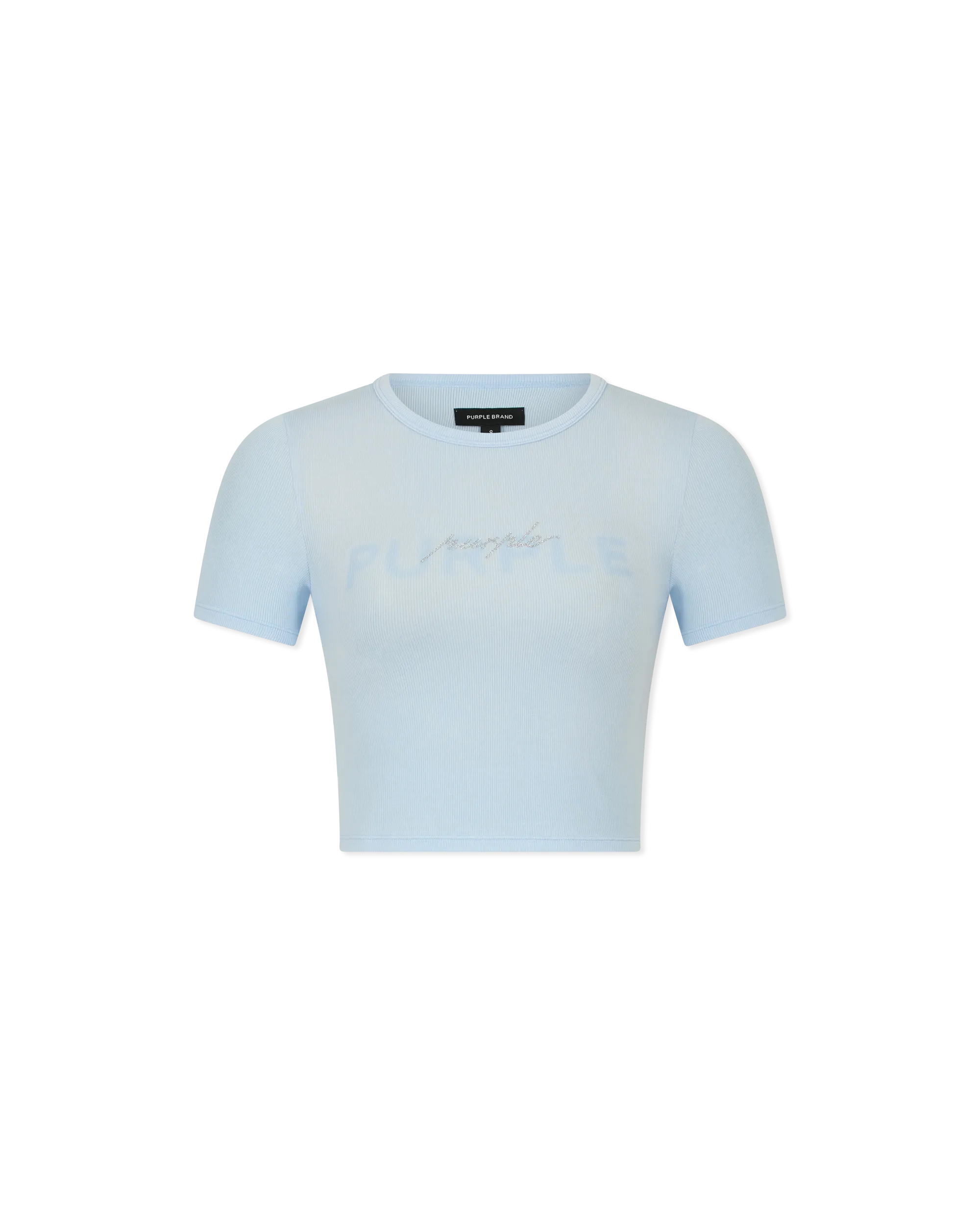 Cropped Rib Baby T-shirt - DIHSAN