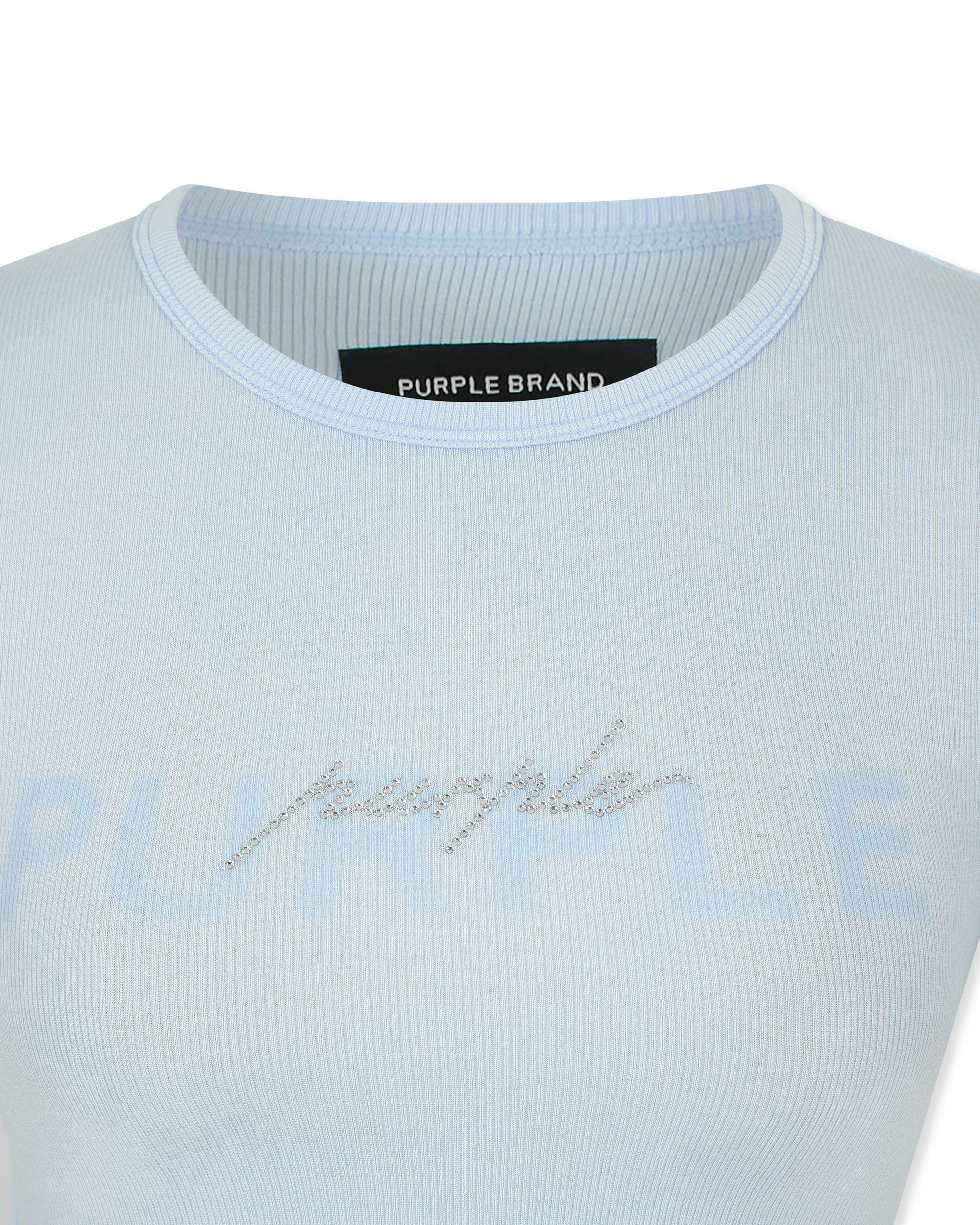 Cropped Rib Baby T-shirt - DIHSAN