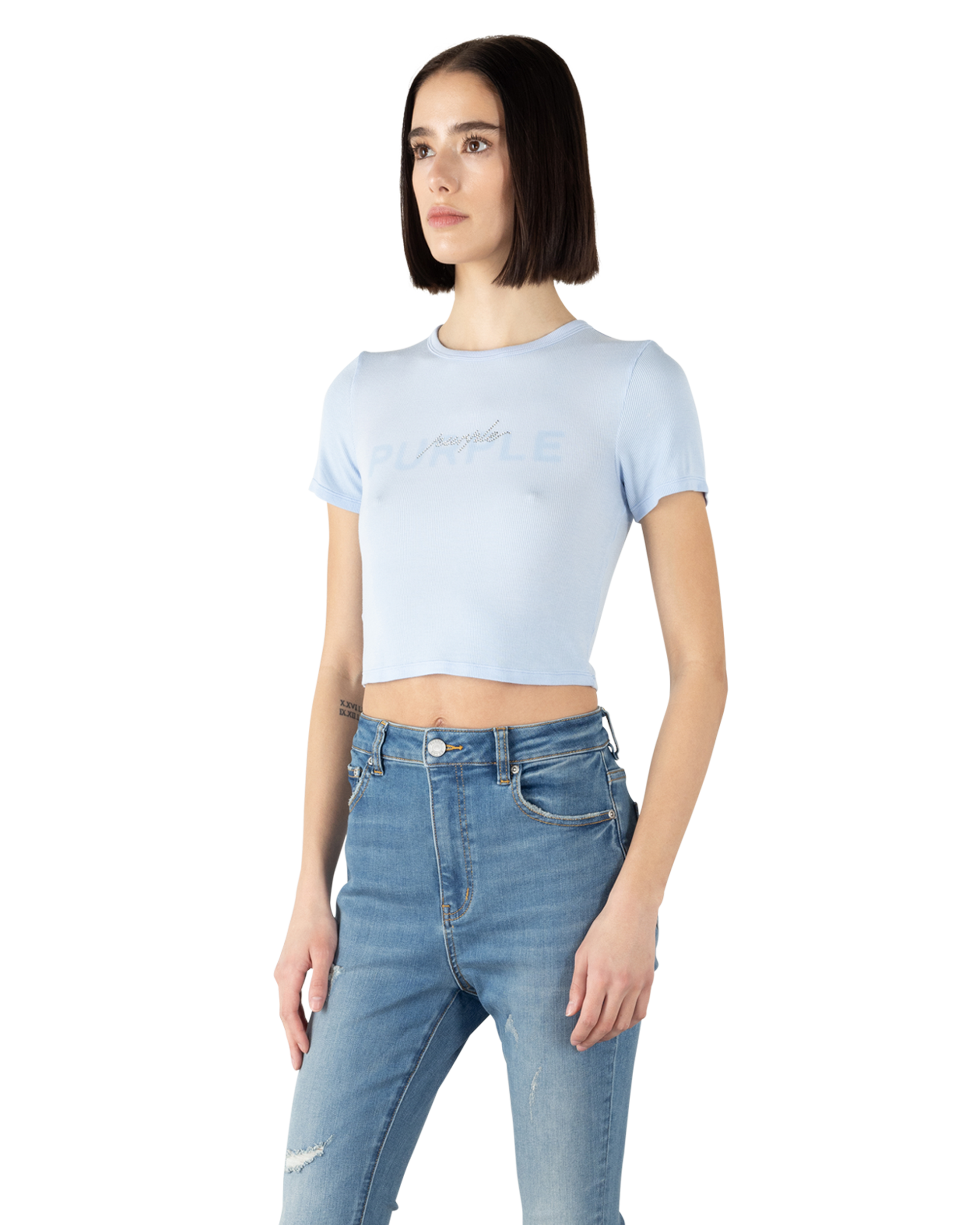 Cropped Rib Baby T-shirt