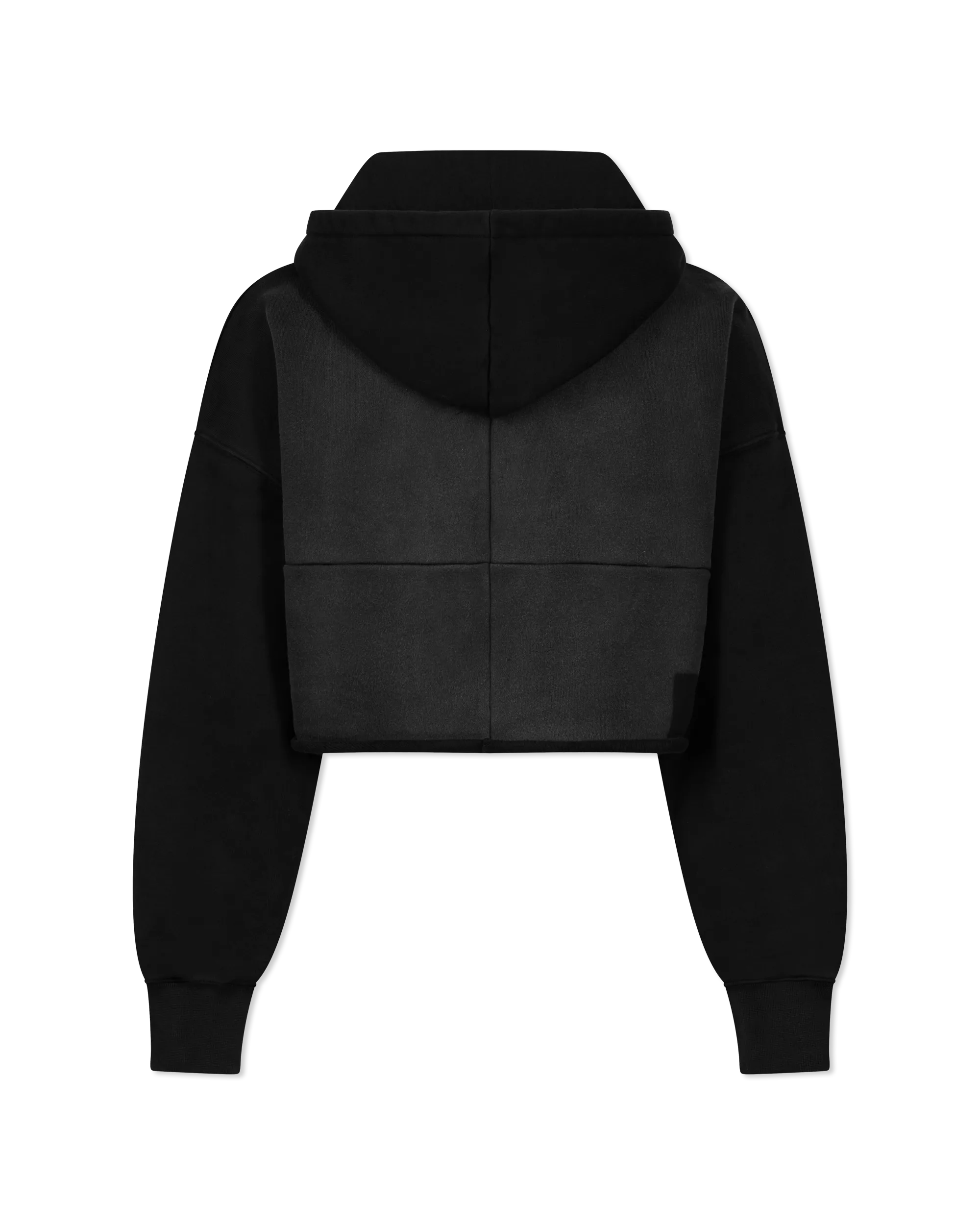 Heavyweight Fleece Raw Hem Hoodie - DIHSAN