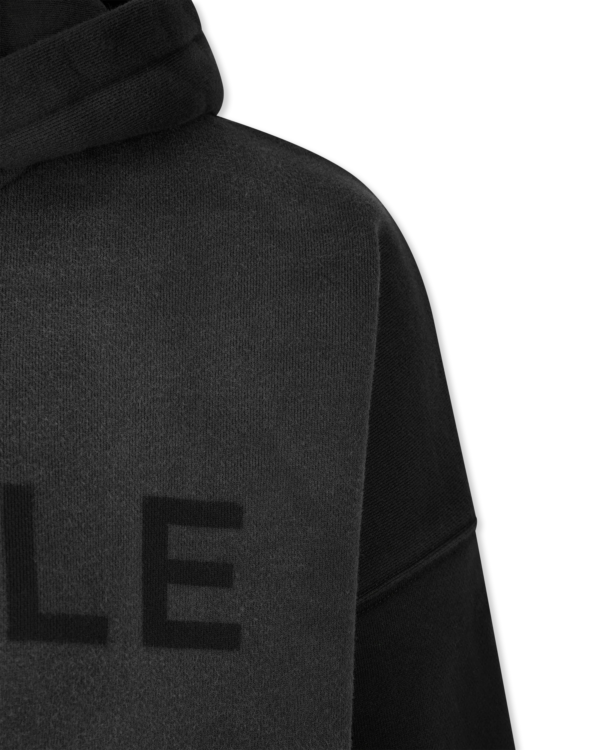 Heavyweight Fleece Raw Hem Hoodie - DIHSAN