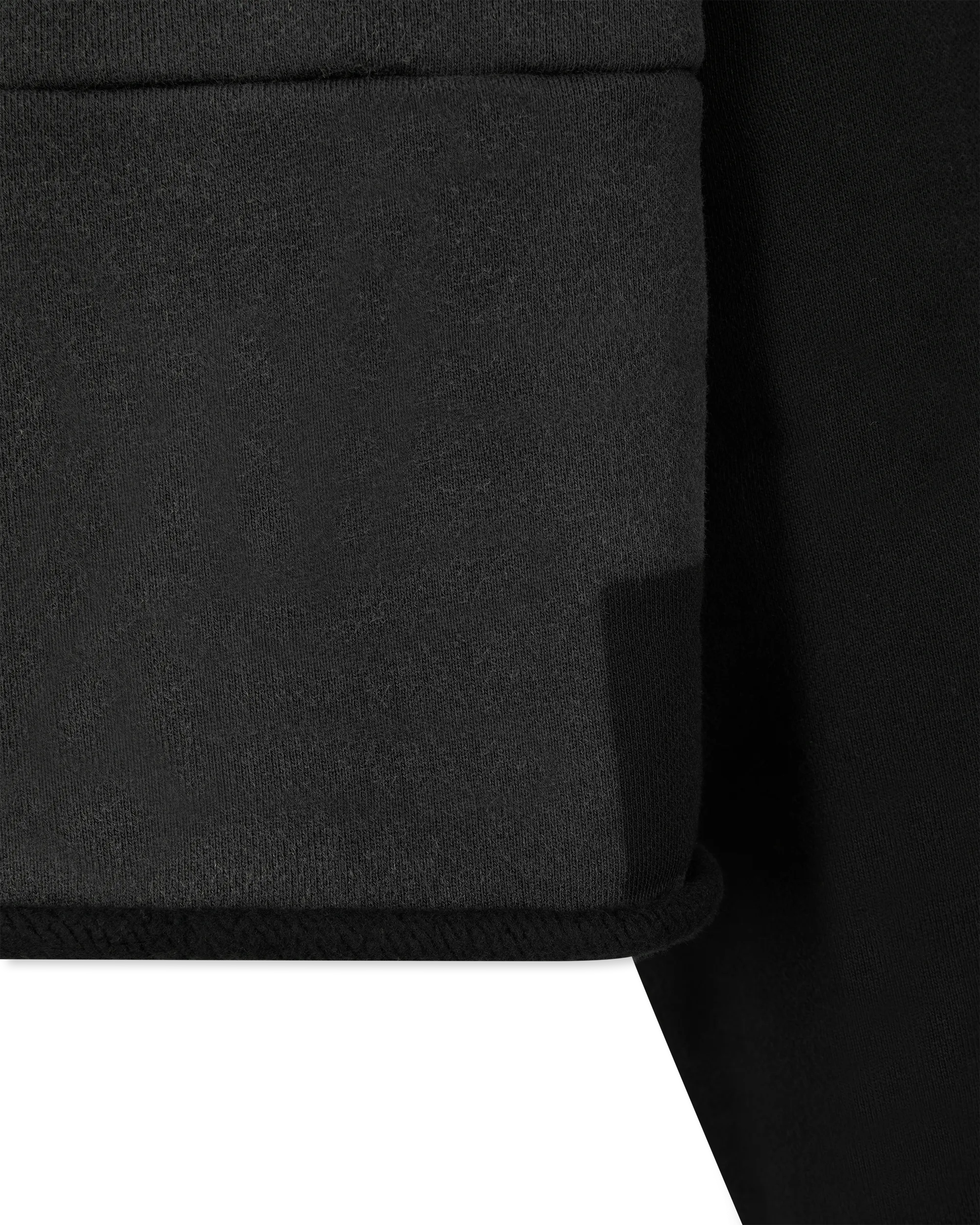 Heavyweight Fleece Raw Hem Hoodie - DIHSAN