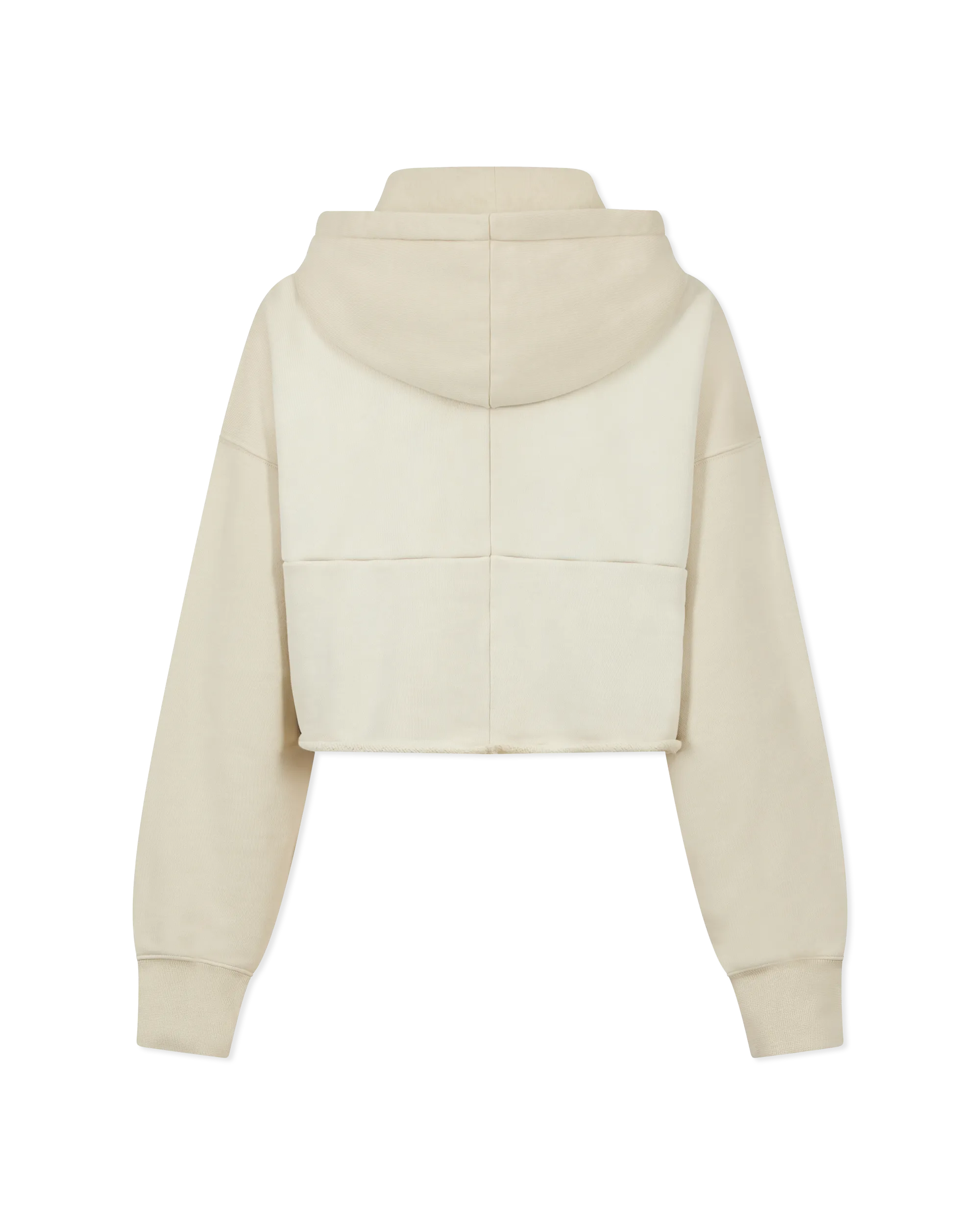 Heavyweight Fleece Raw Hem Hoodie - DIHSAN