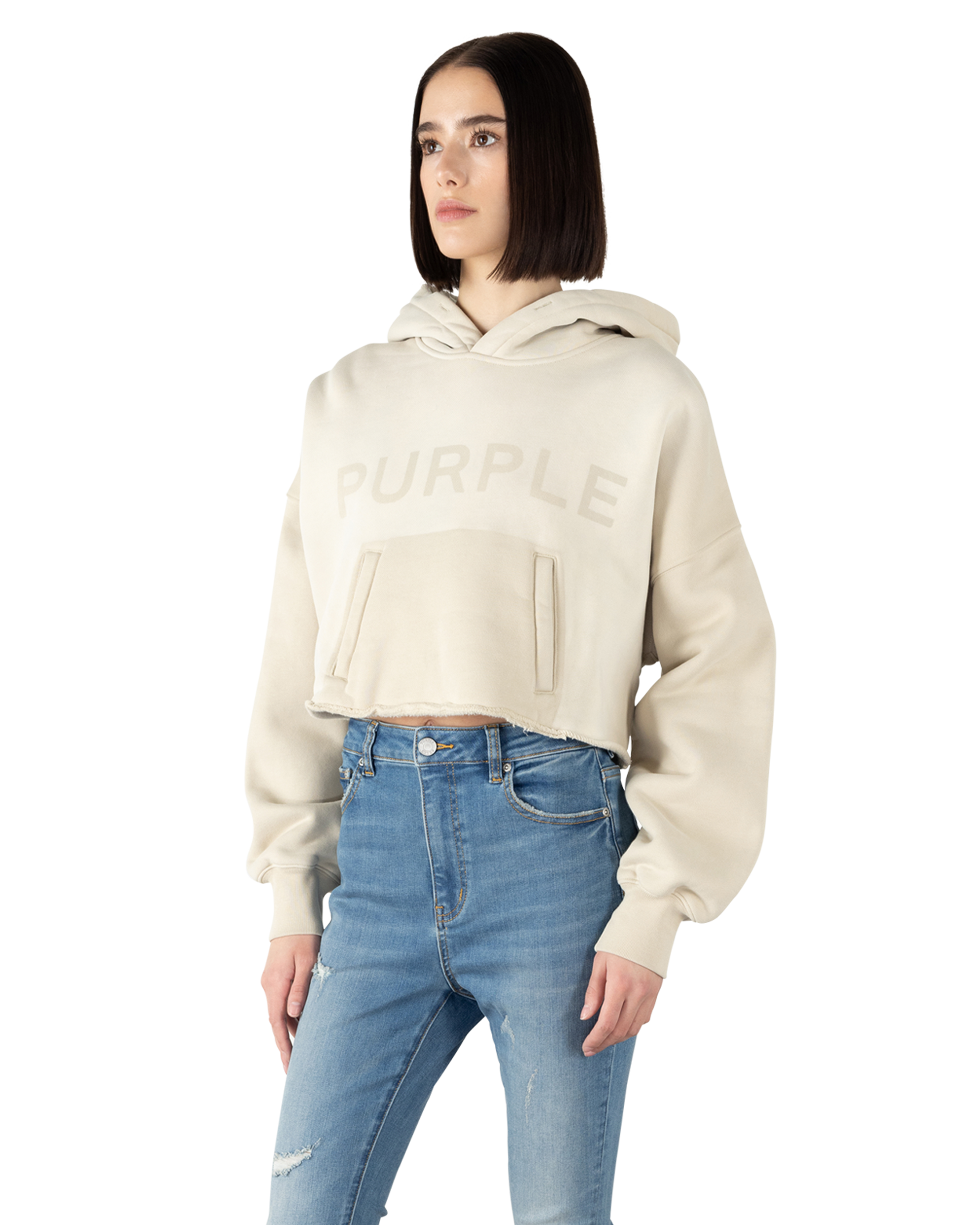 Heavyweight Fleece Raw Hem Hoodie