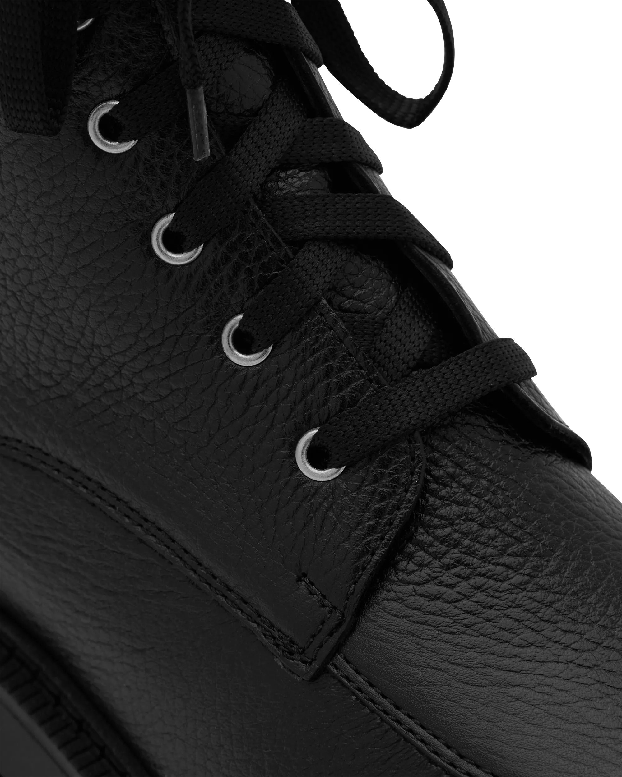 Nila Leather Combat Boots - DIHSAN