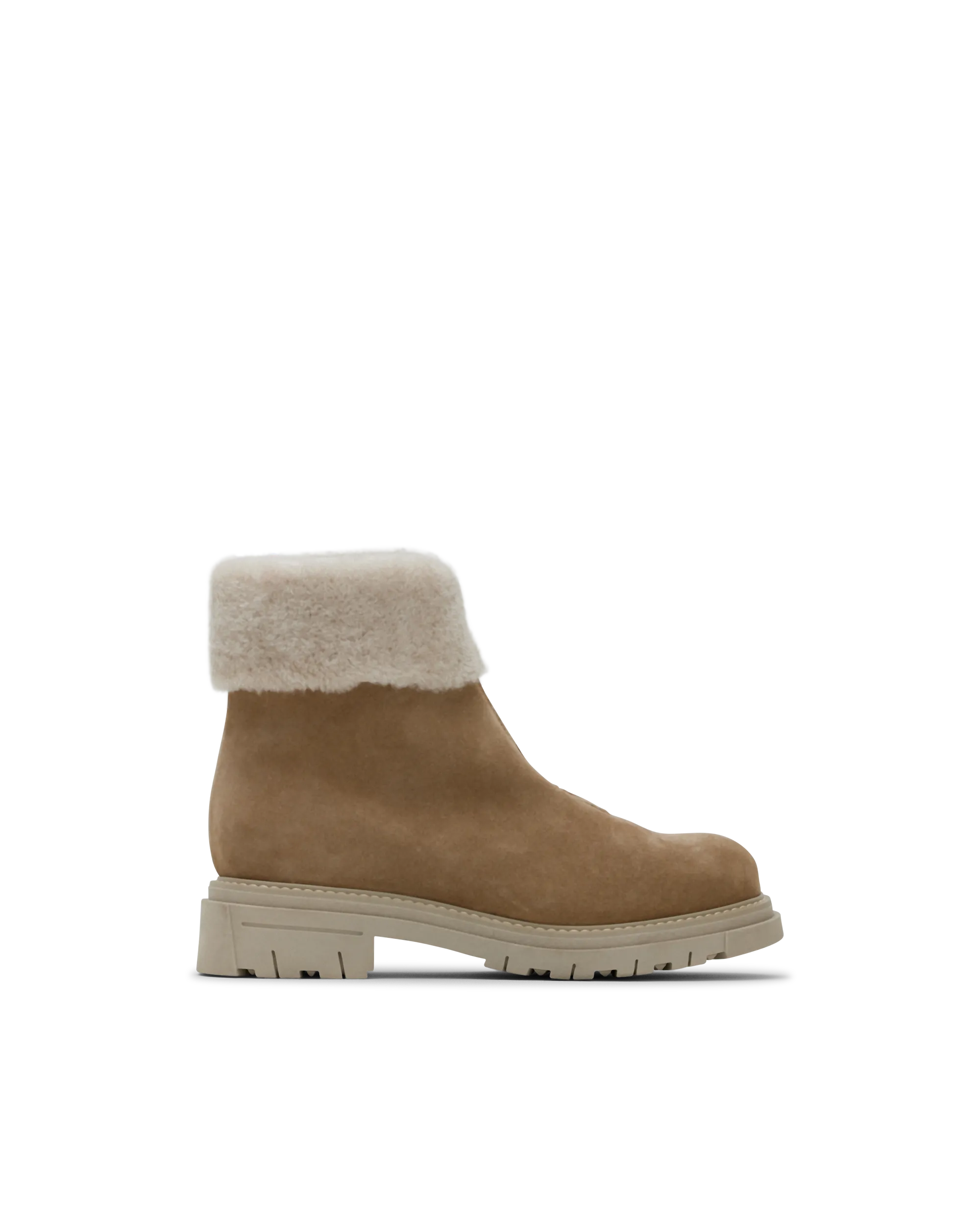Dafna Shearling-Lined Suede Boots - DIHSAN