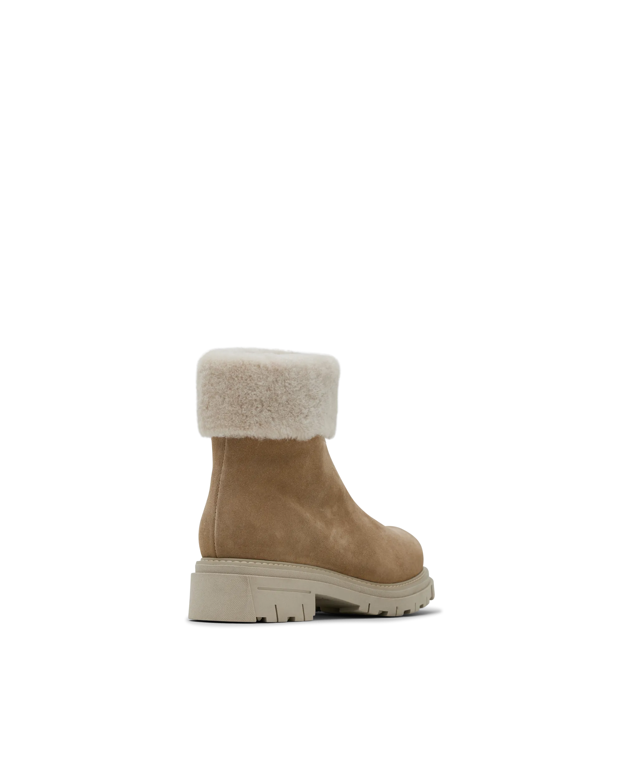 Dafna Shearling-Lined Suede Boots - DIHSAN
