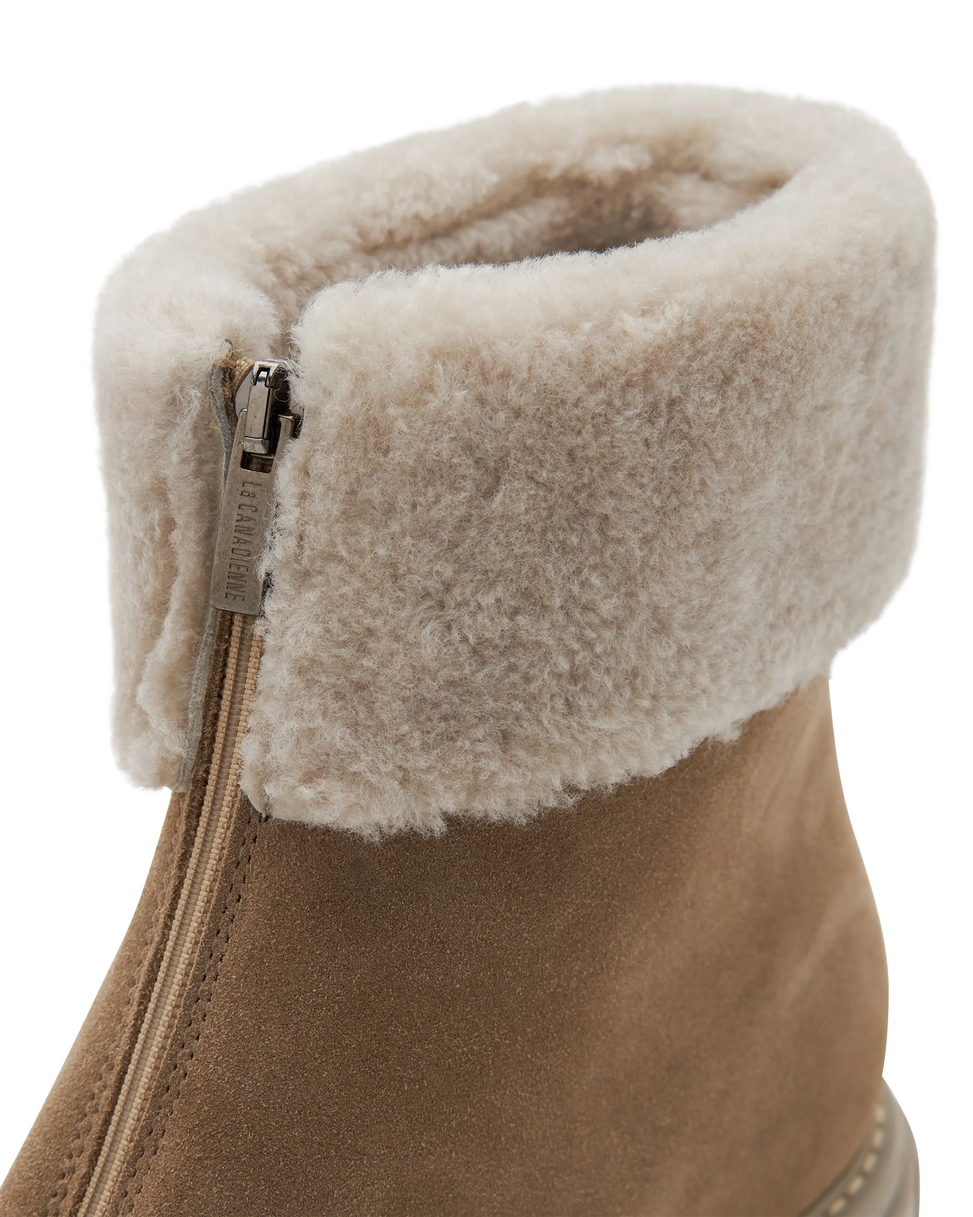Dafna Shearling-Lined Suede Boots - DIHSAN