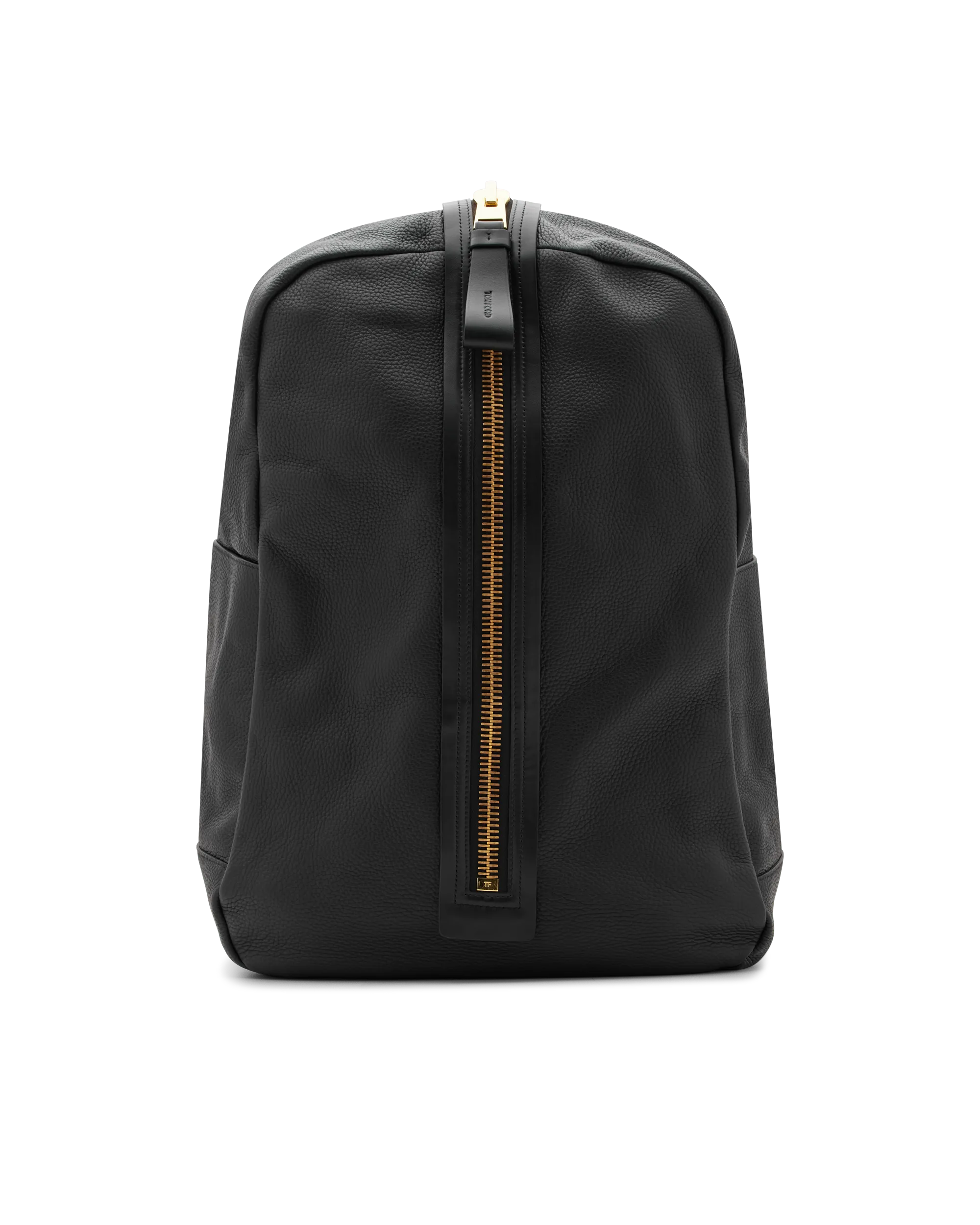 Black Calf Buckley Grained Large Leather Backpack by Tom Ford | DIHSAN